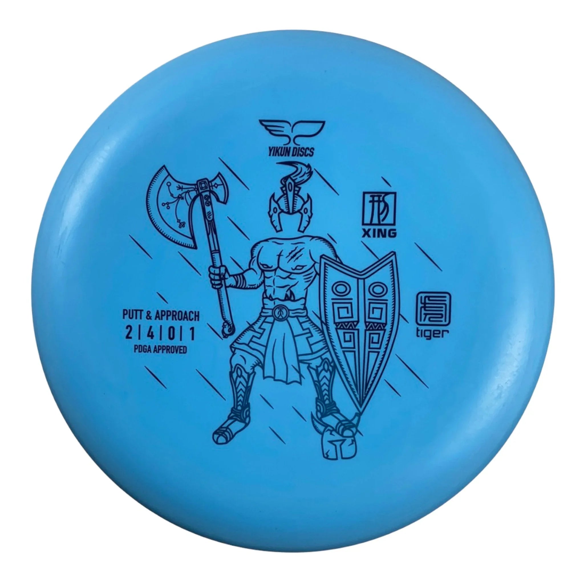 Yikun Discs Xing | Tiger | Blue/Blue 174 - 175g Disc Golf