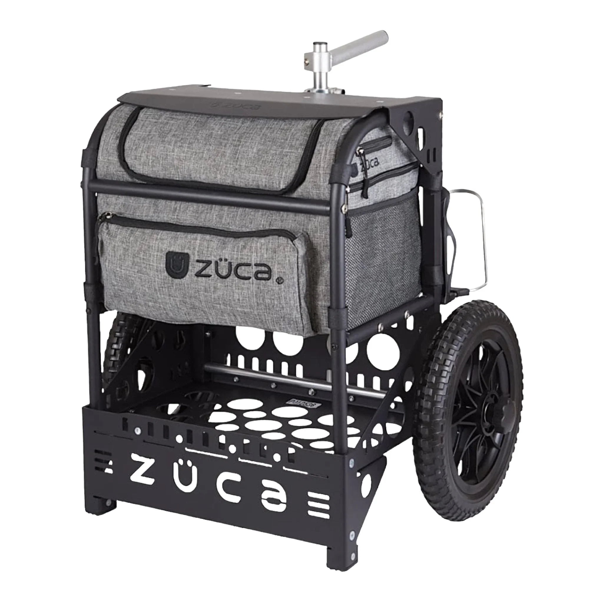 Zuca Transit Cart | Black Frame with Charcoal Bag Disc Golf