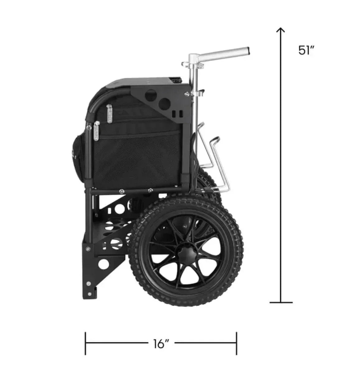 Zuca Transit Disc Golf Cart with Camo Bag Disc Golf