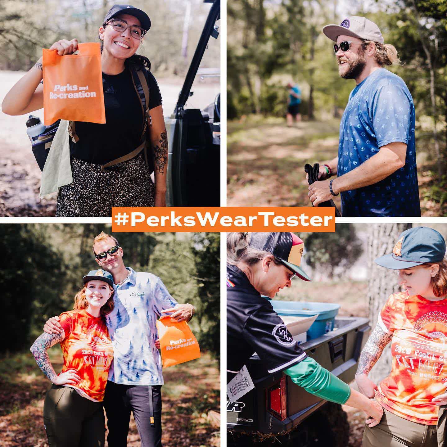 <p><strong>MP1 Pant</strong></p><h4>Before putting the MP1 into official production, on Day 1 of the Jonesboro Open, free prototype pairs were offered to the pros in both FPO and MPO, asking them to be a PerksWearTester by providing feedback about how they wear.</h4>