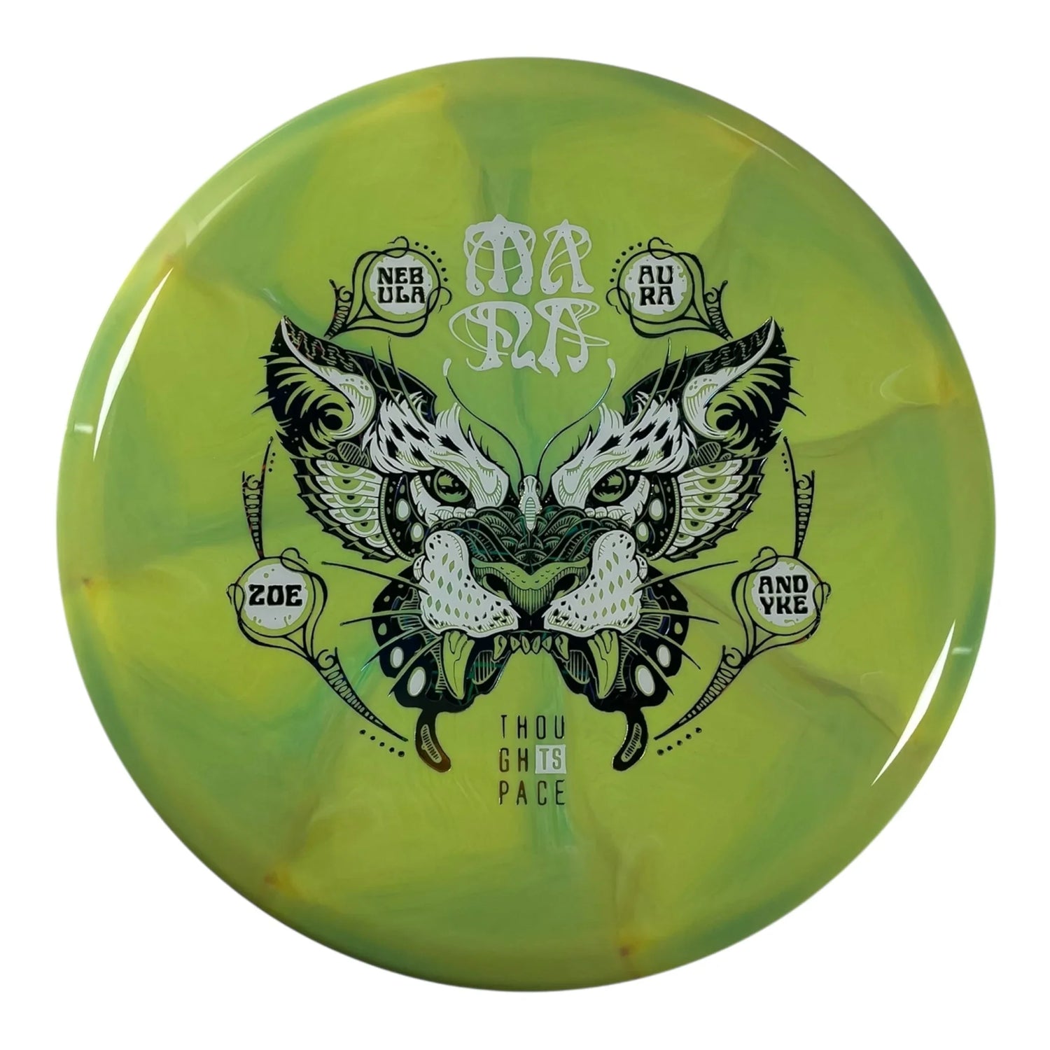 Thought Space Athletics Mana | Nebula Aura | Green/White/Multi 178g (Zoe Andyke) Disc Golf