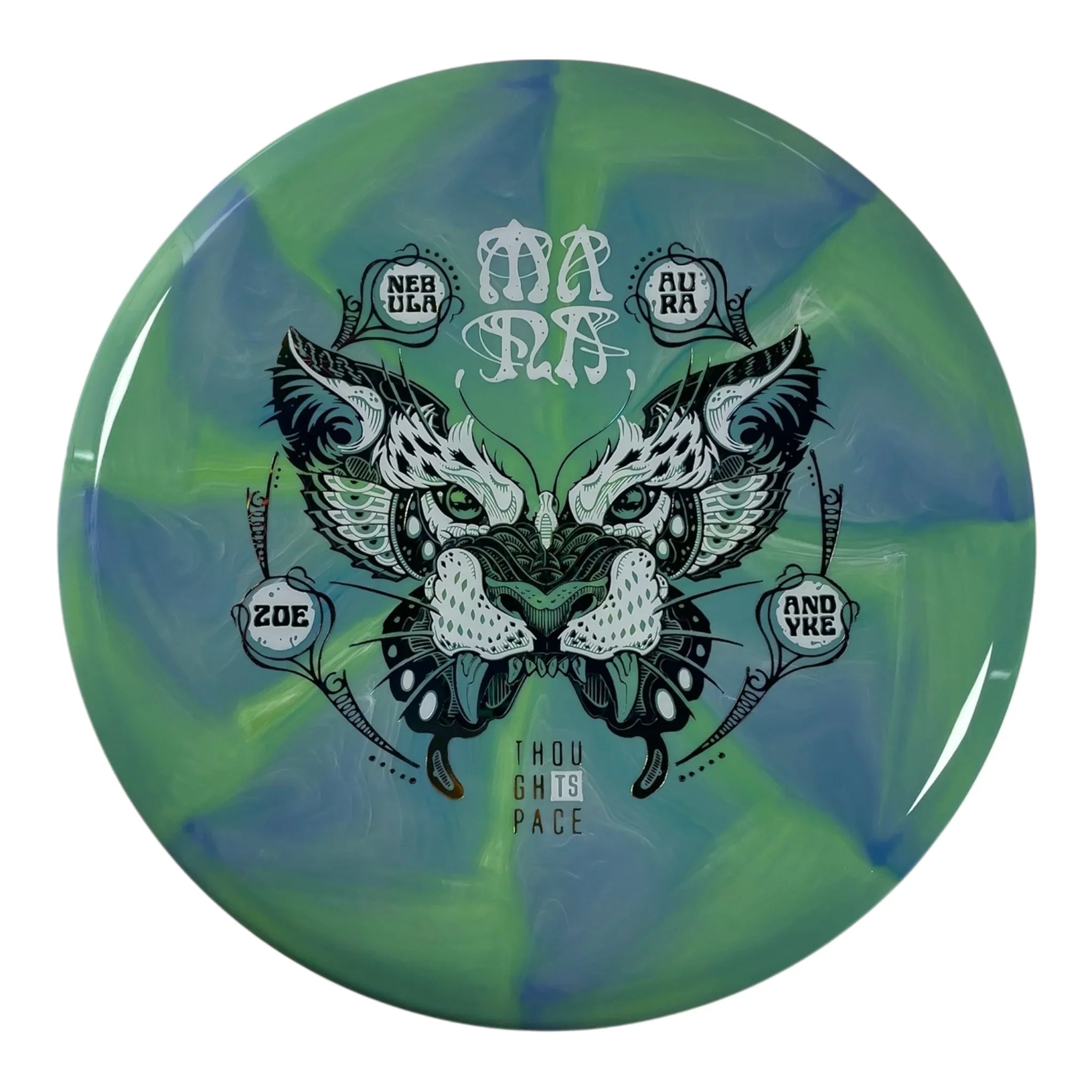 Thought Space Athletics Mana | Nebula Aura | Blue/White/Multi 178g (Zoe Andyke) Disc Golf