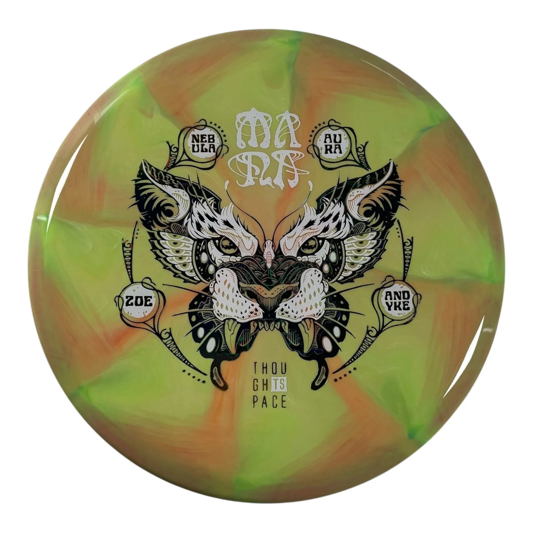 Thought Space Athletics Mana | Nebula Aura | Green/White/Multi 178g (Zoe Andyke) Disc Golf