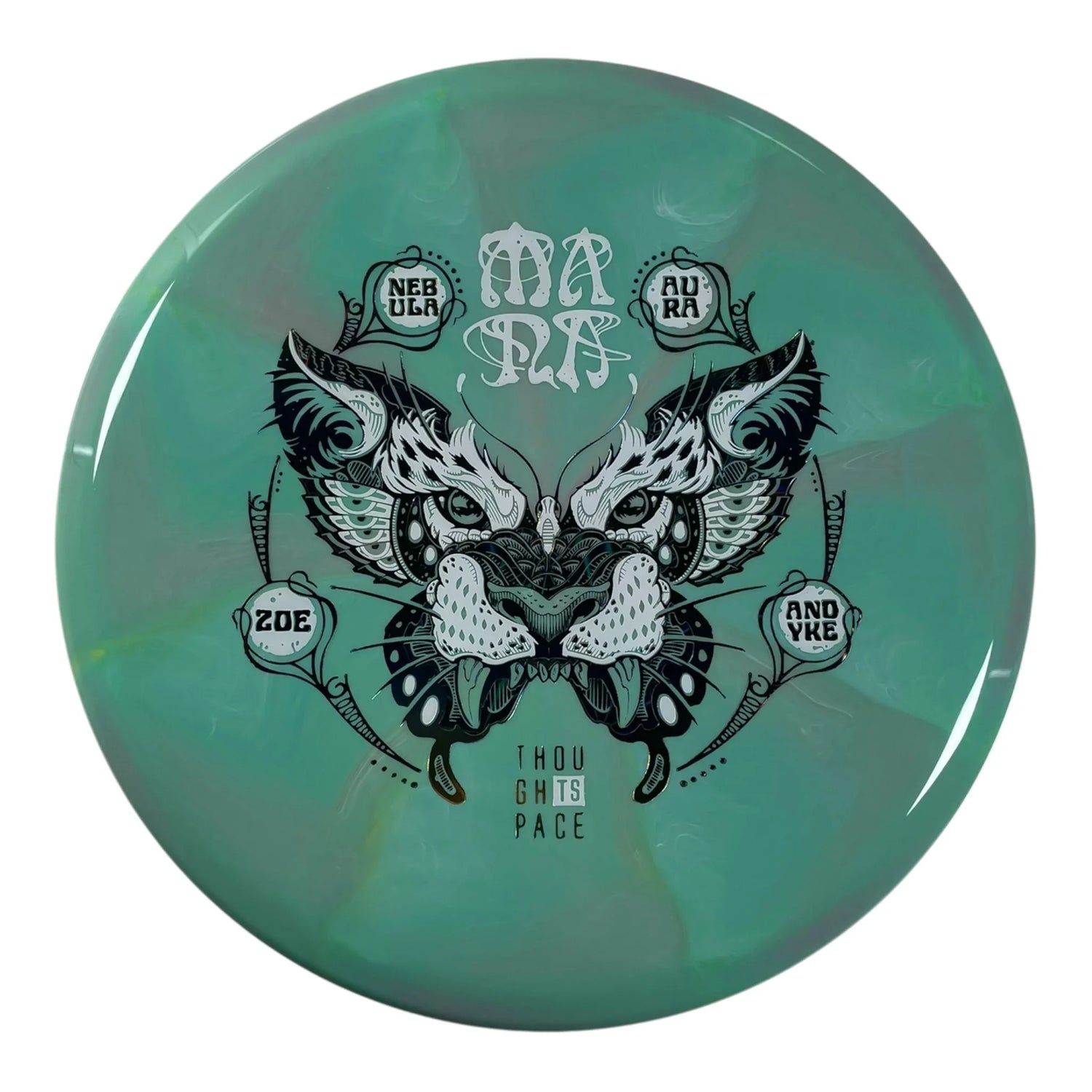 Thought Space Athletics Mana | Nebula Aura | Teal/White/Multi 178g (Zoe Andyke) Disc Golf