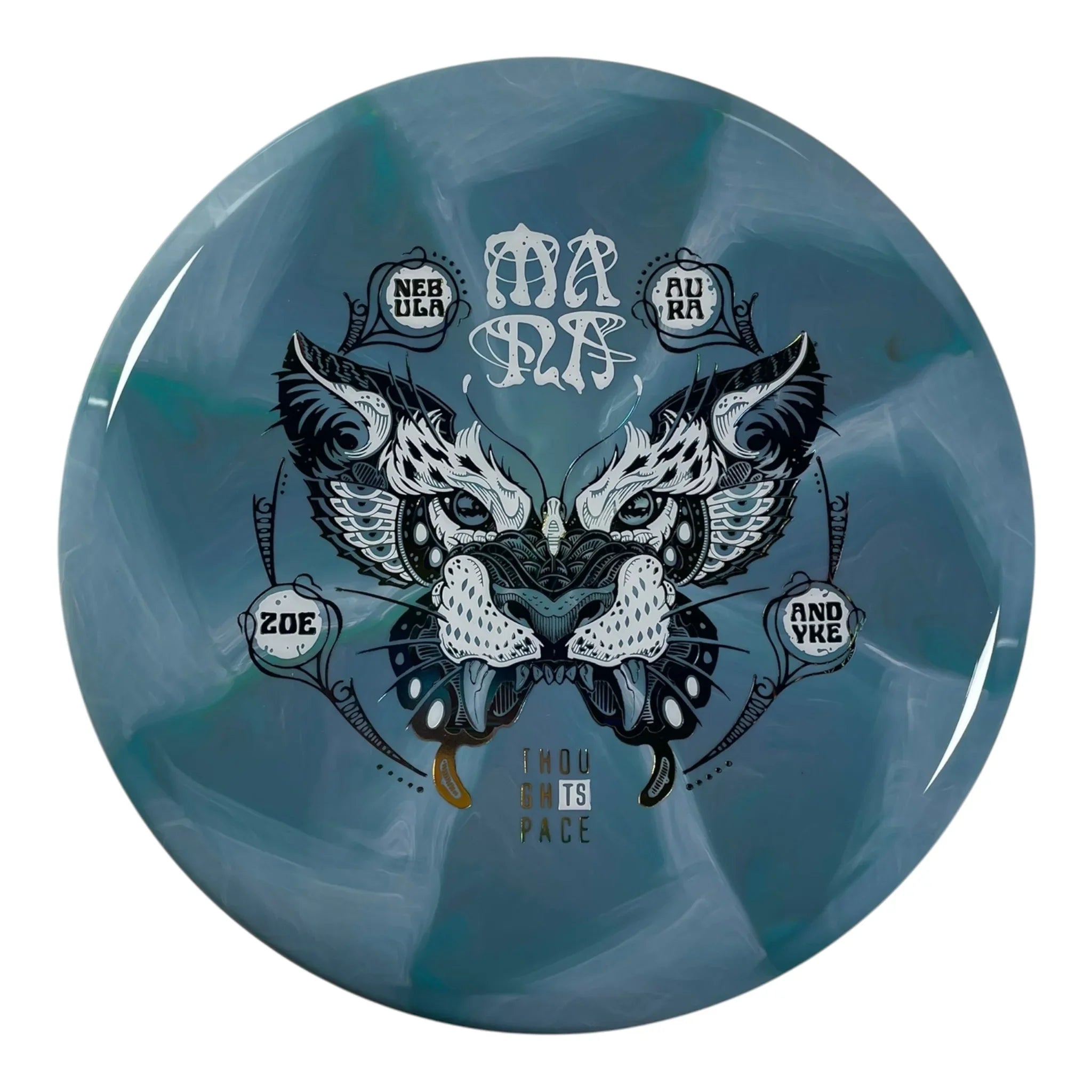 Thought Space Athletics Mana | Nebula Aura | Blue/White/Multi 177g (Zoe Andyke) Disc Golf