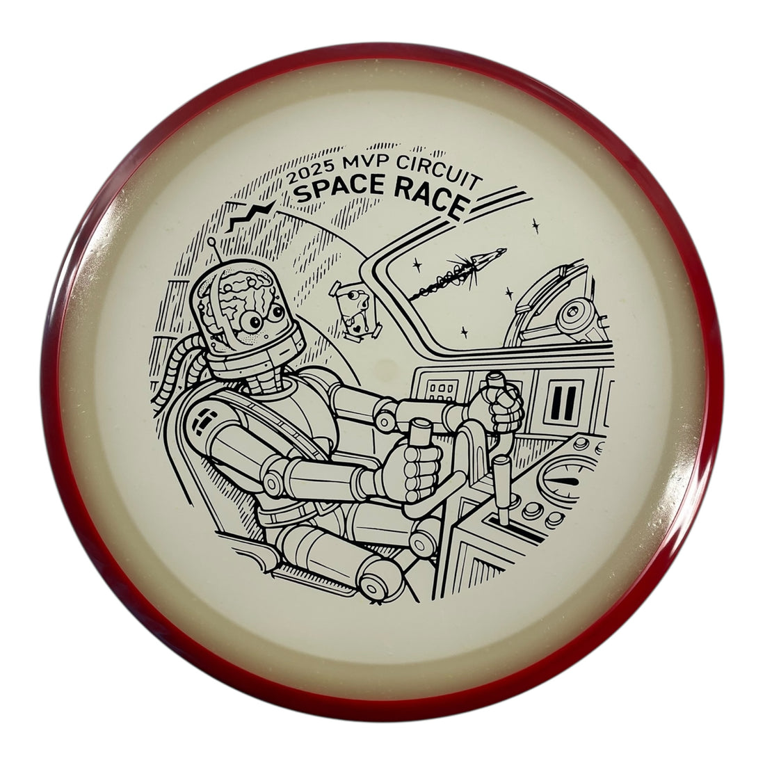 Axiom Discs Crave | Particle Eclipse | Blue Glow/Red 172g (Space Race 2025) Disc Golf