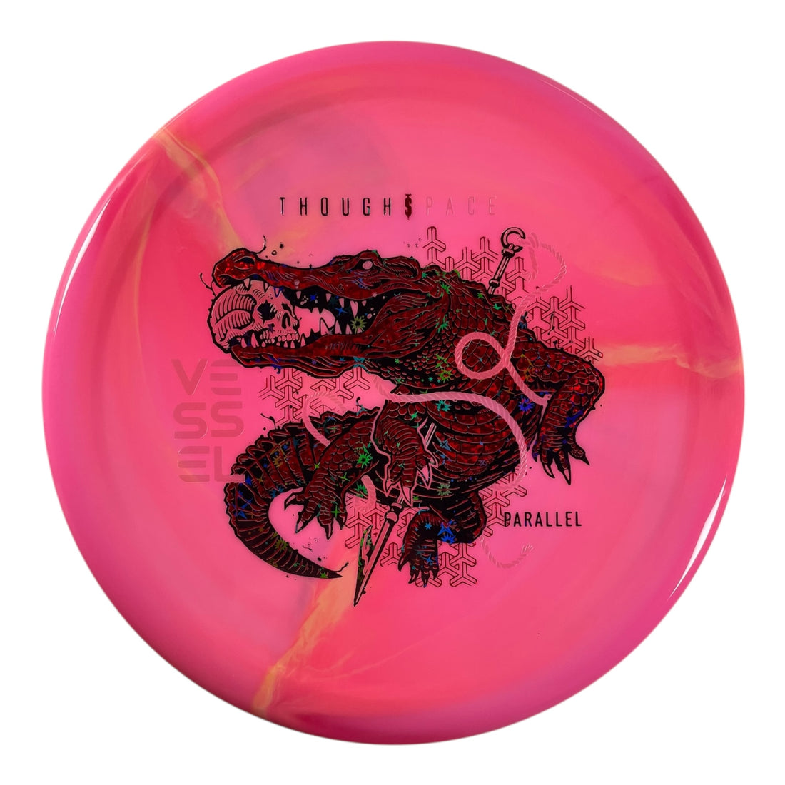 Thought Space Athletics Vessel | Parallel | Pink/Red/Black Stars 172g Disc Golf