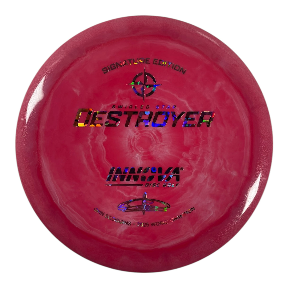Destroyer | Swirled Star | Red/Flowers 171g (Ohn Scoggins) by Innova ...