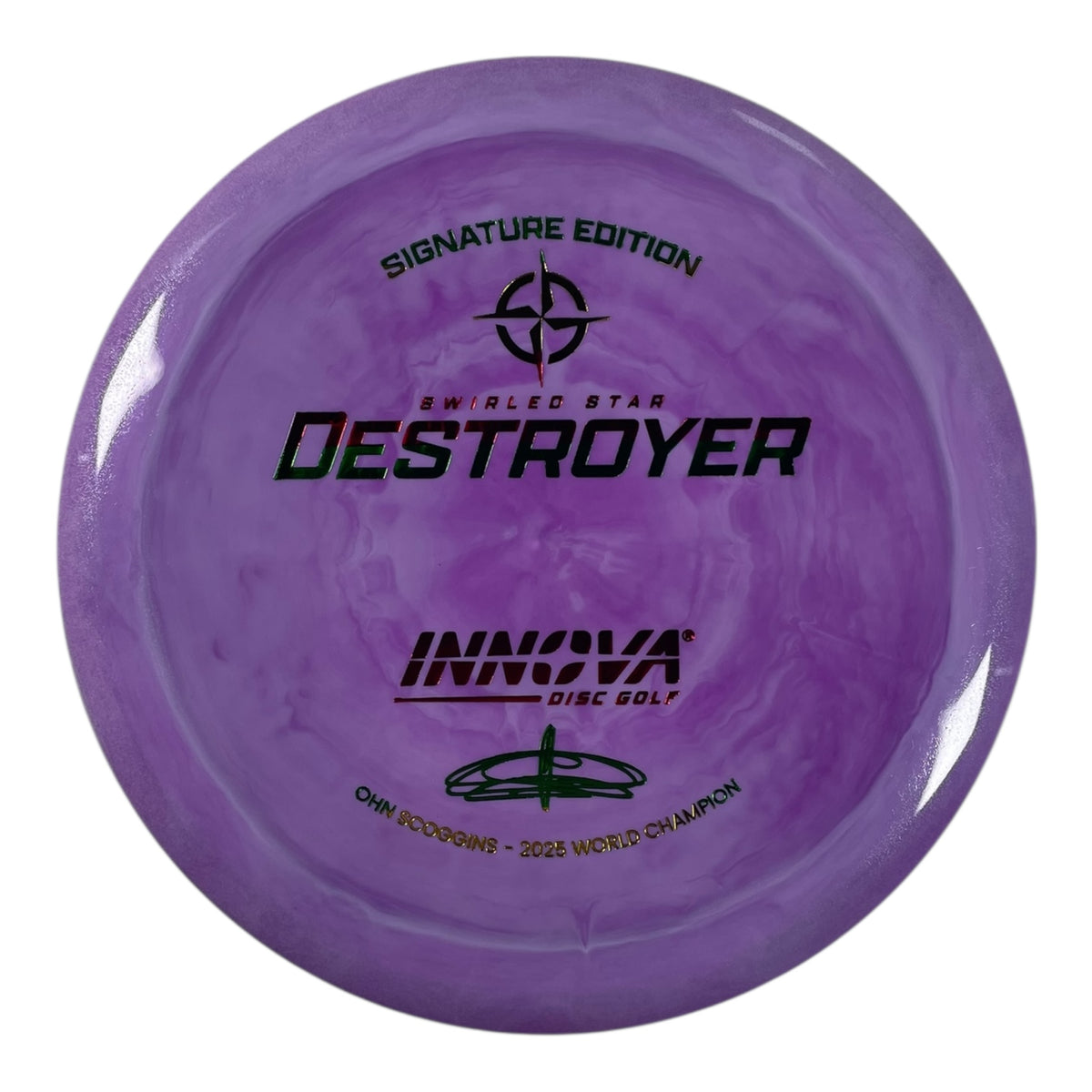 Destroyer | Swirled Star | Purple/Rasta 171g (Ohn Scoggins) by Innova ...