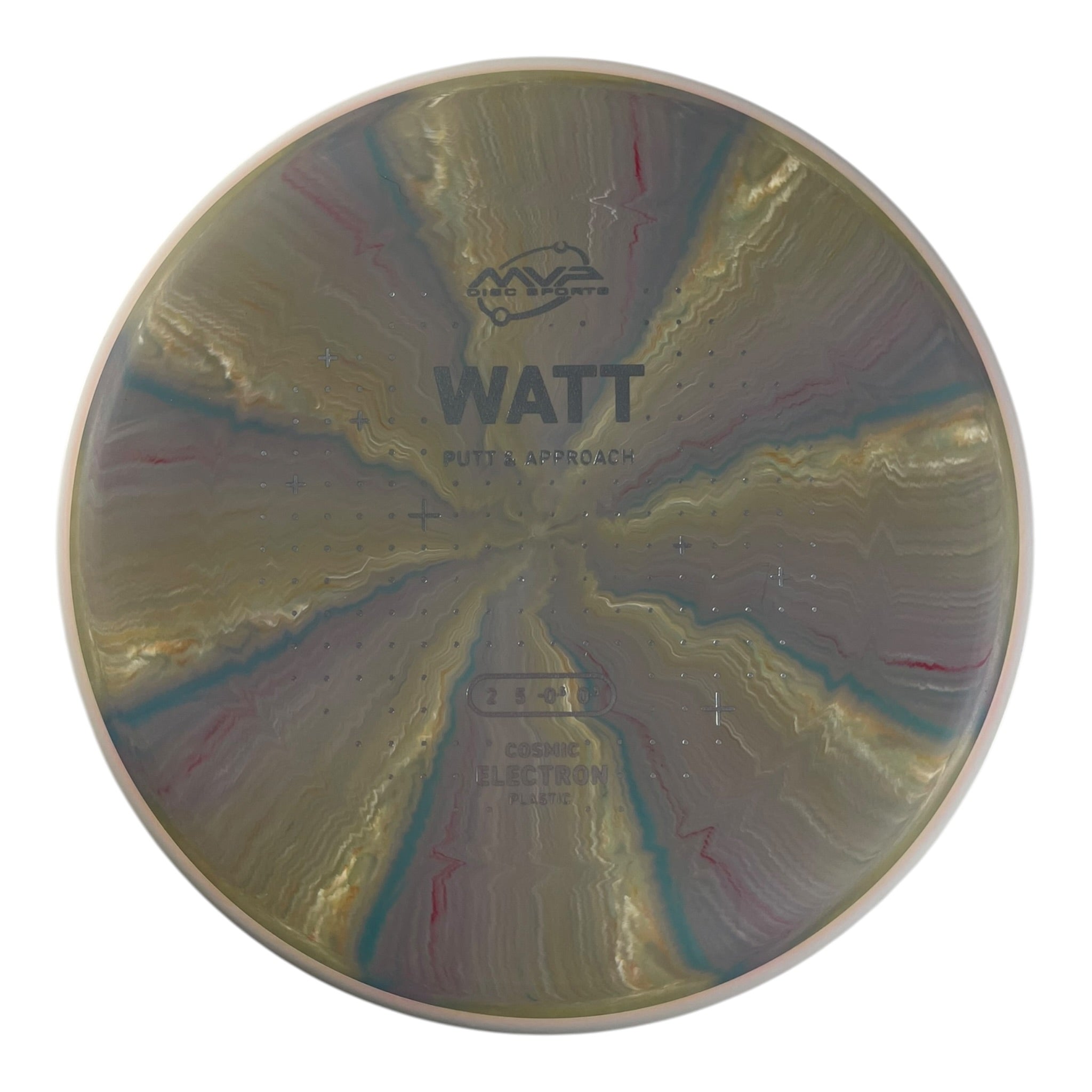 MVP Disc Sports Watt | Cosmic Electron | Brown/White 168g (Project Lab Coat) Disc Golf