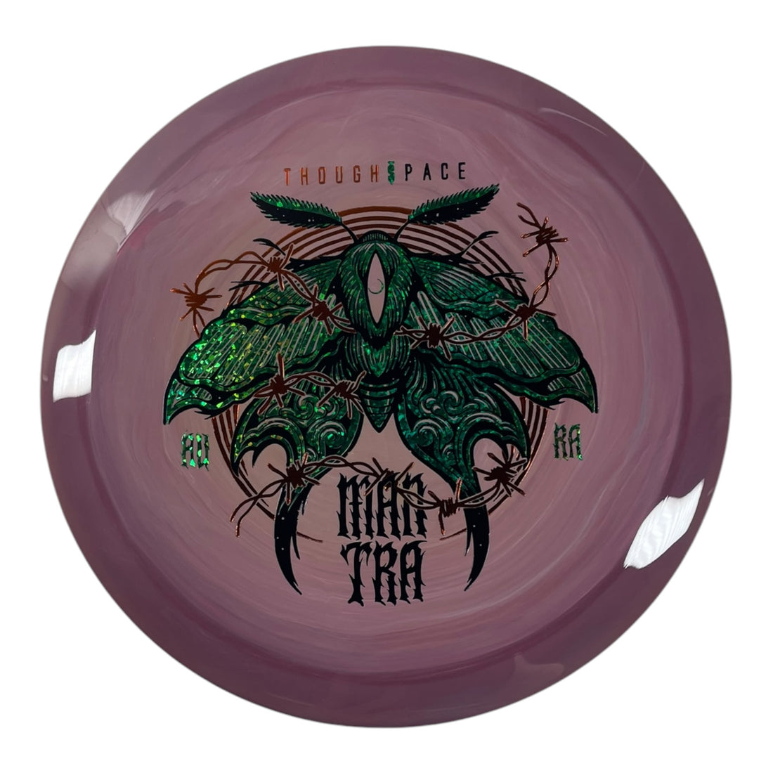 Thought Space Athletics Mantra | Aura | Pink/Green Sparkle 172g Disc Golf