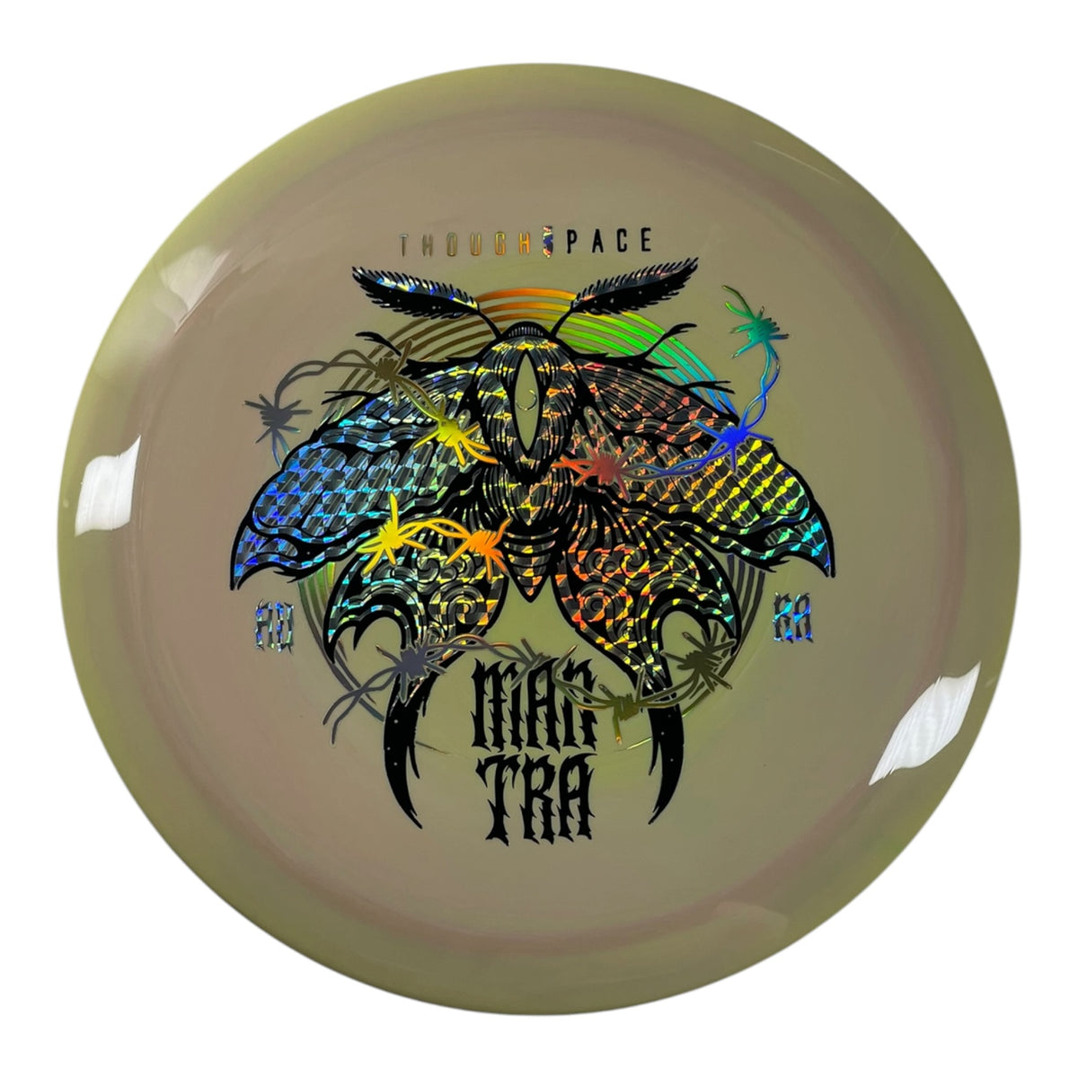 Thought Space Athletics Mantra | Aura | Yellow/Holo 173g Disc Golf