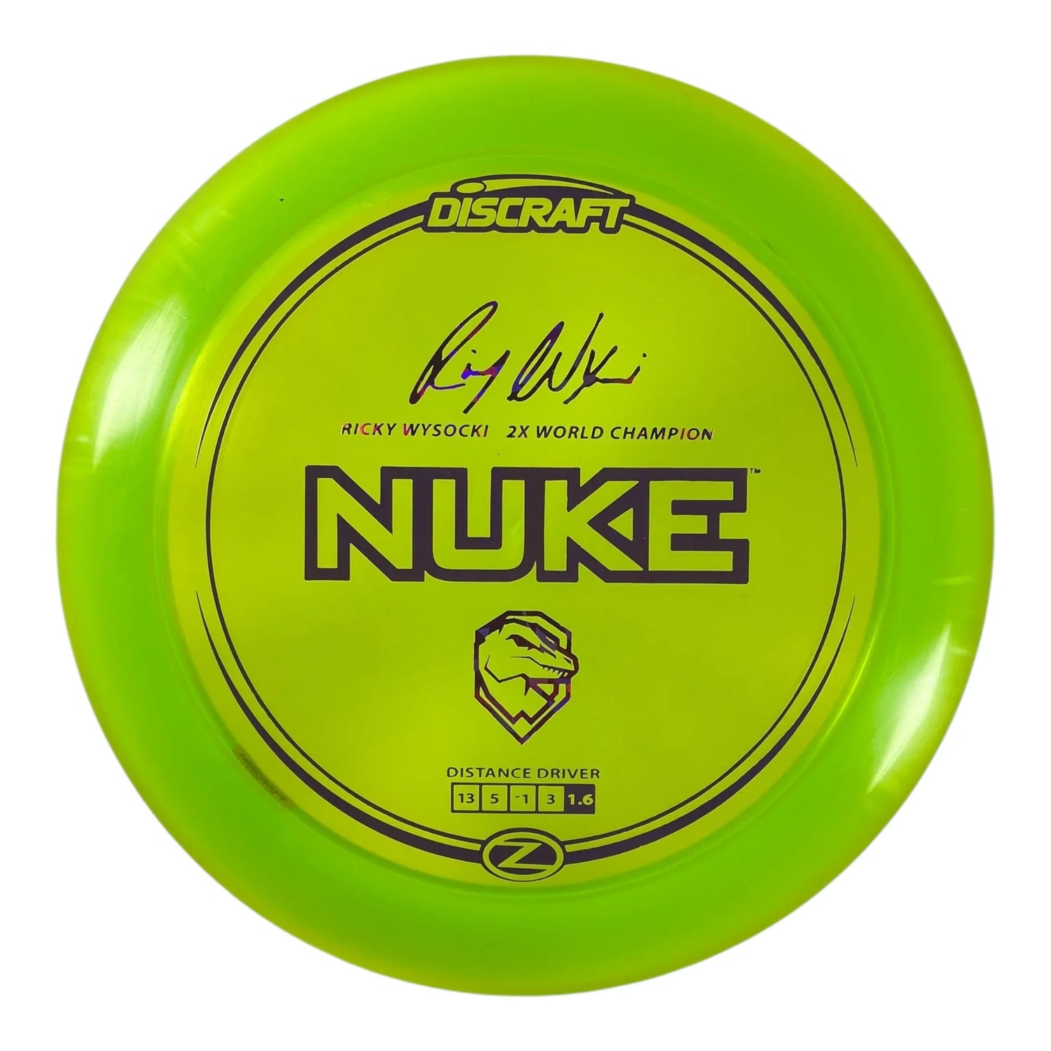 Discraft Nuke | Z Line | Green/Purple 174g (Ricky Wysocki) Disc Golf