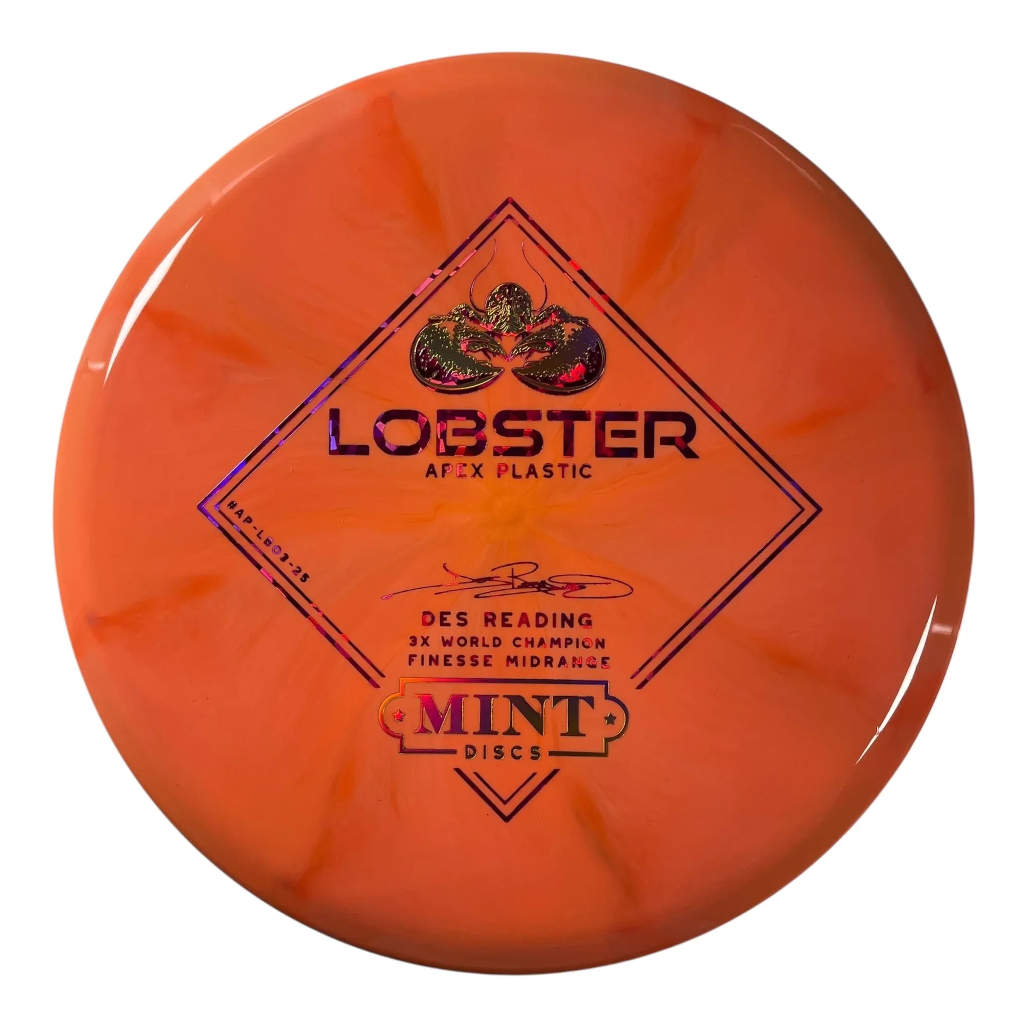 Mint Discs Lobster | Apex Swirl | Orange/Gold/Pink 178g Disc Golf