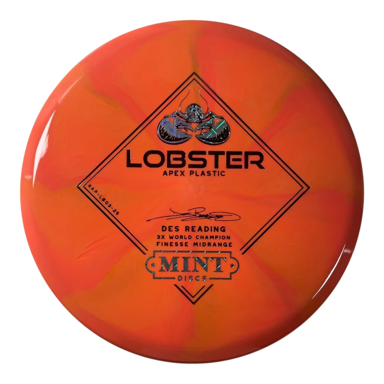 Mint Discs Lobster | Apex Swirl | Orange/Metal/Brown 175g Disc Golf