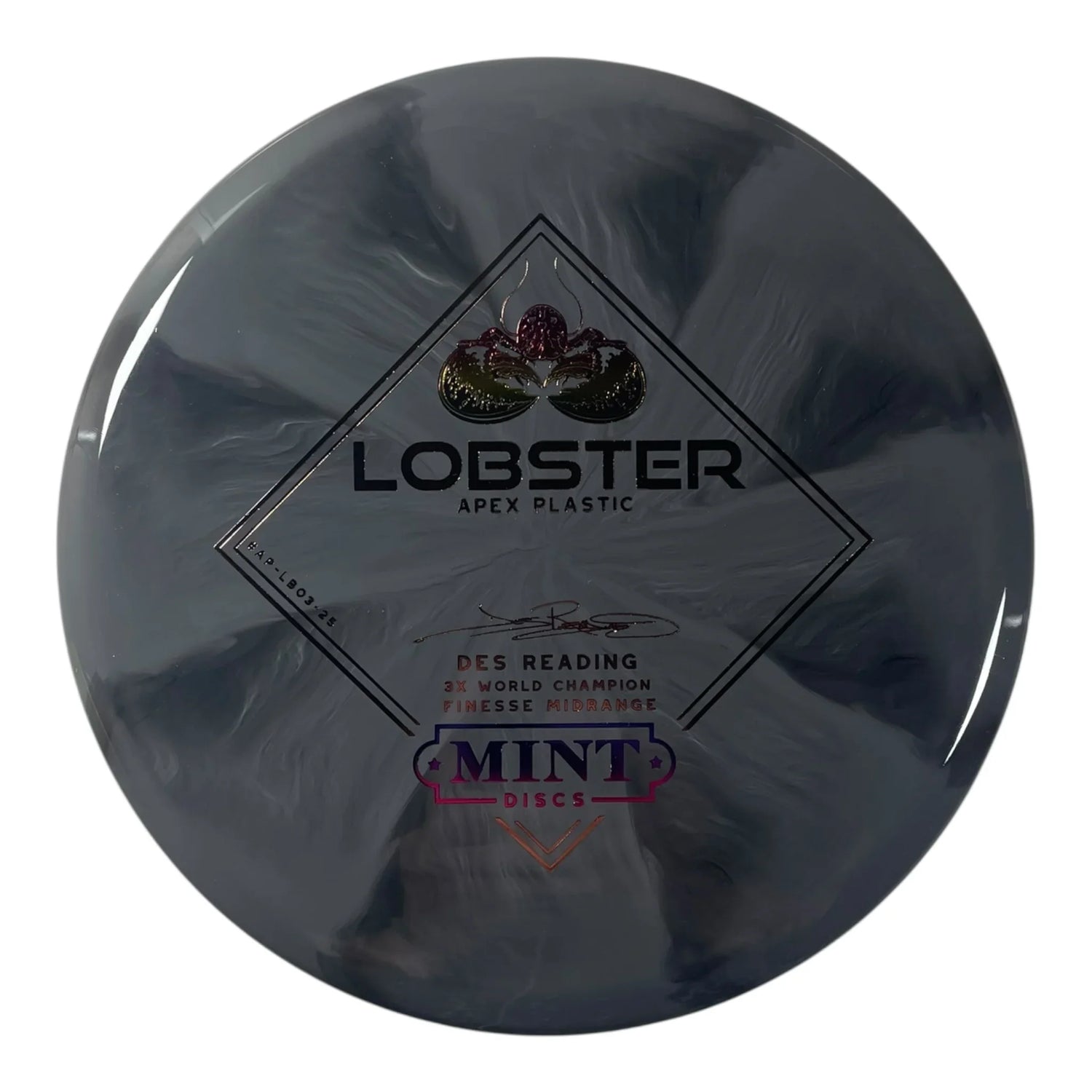 Mint Discs Lobster | Apex Swirl | Grey/Rainbow/Brown 175g Disc Golf