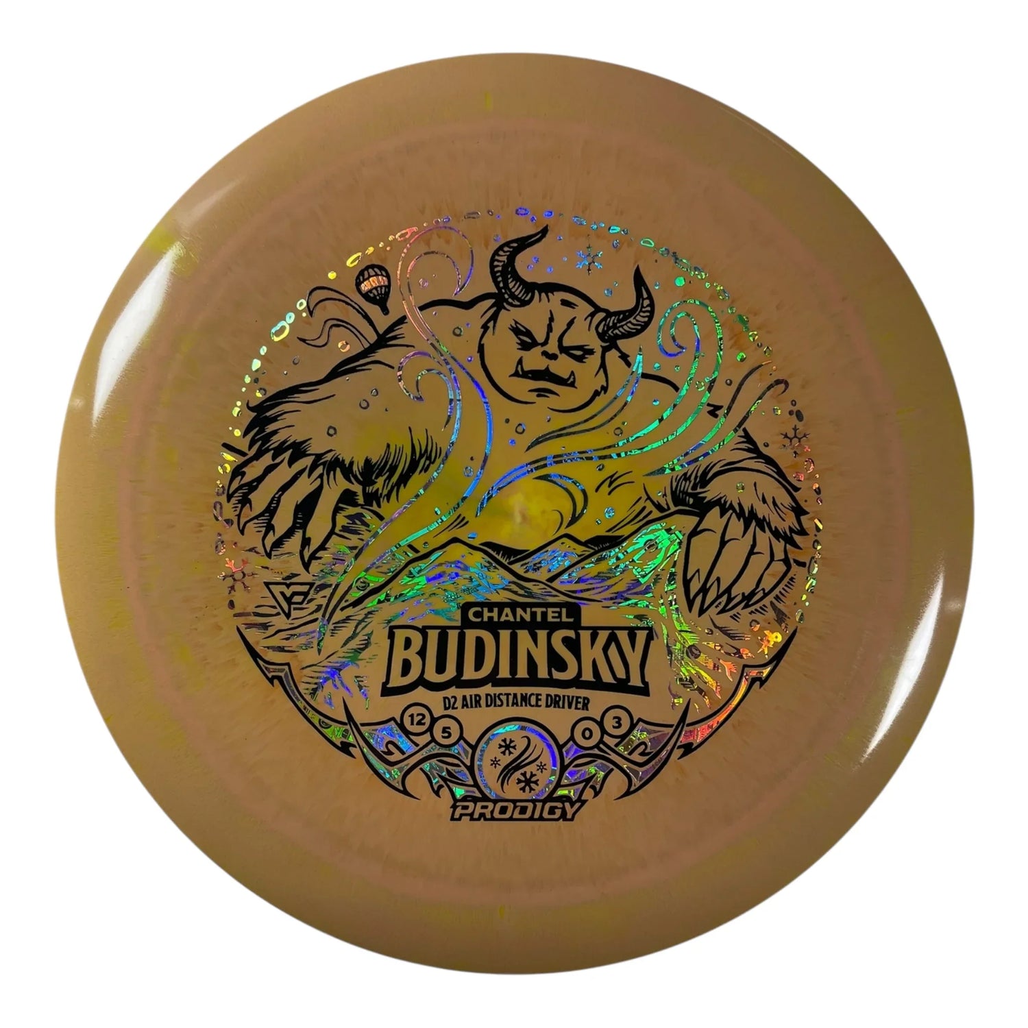 Prodigy Disc D2 | Air Spectrum | Orange/Money 159g (Chantel Budinsky) Disc Golf
