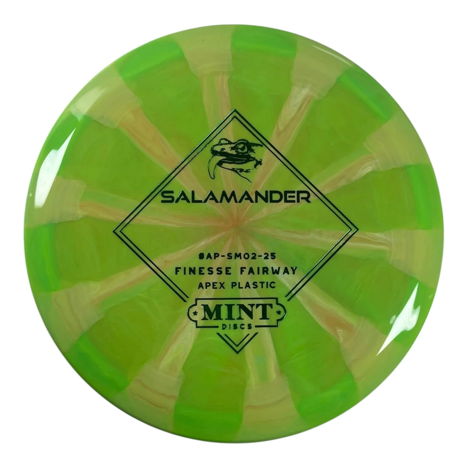 Mint Discs Salamander | Apex Swirl | Green/Green 174g Disc Golf