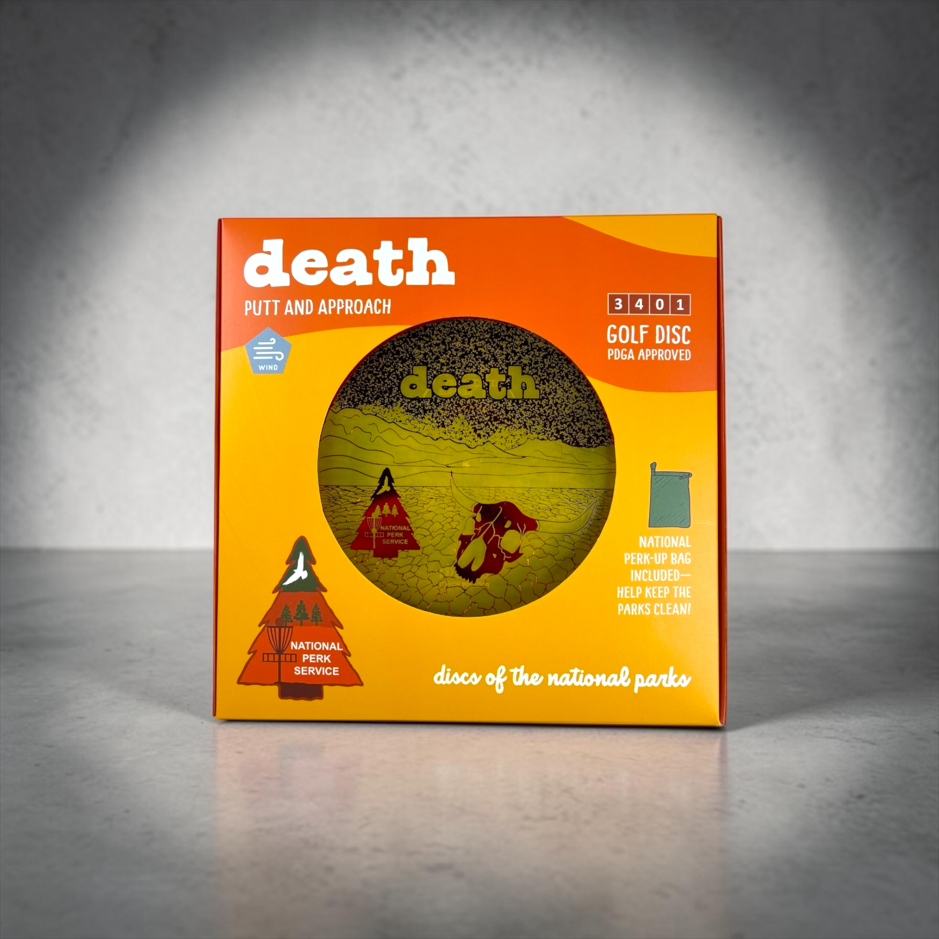 <p><strong>Death Release</strong></p><h4>Debuting the first disc by National Perk Service.</h4>