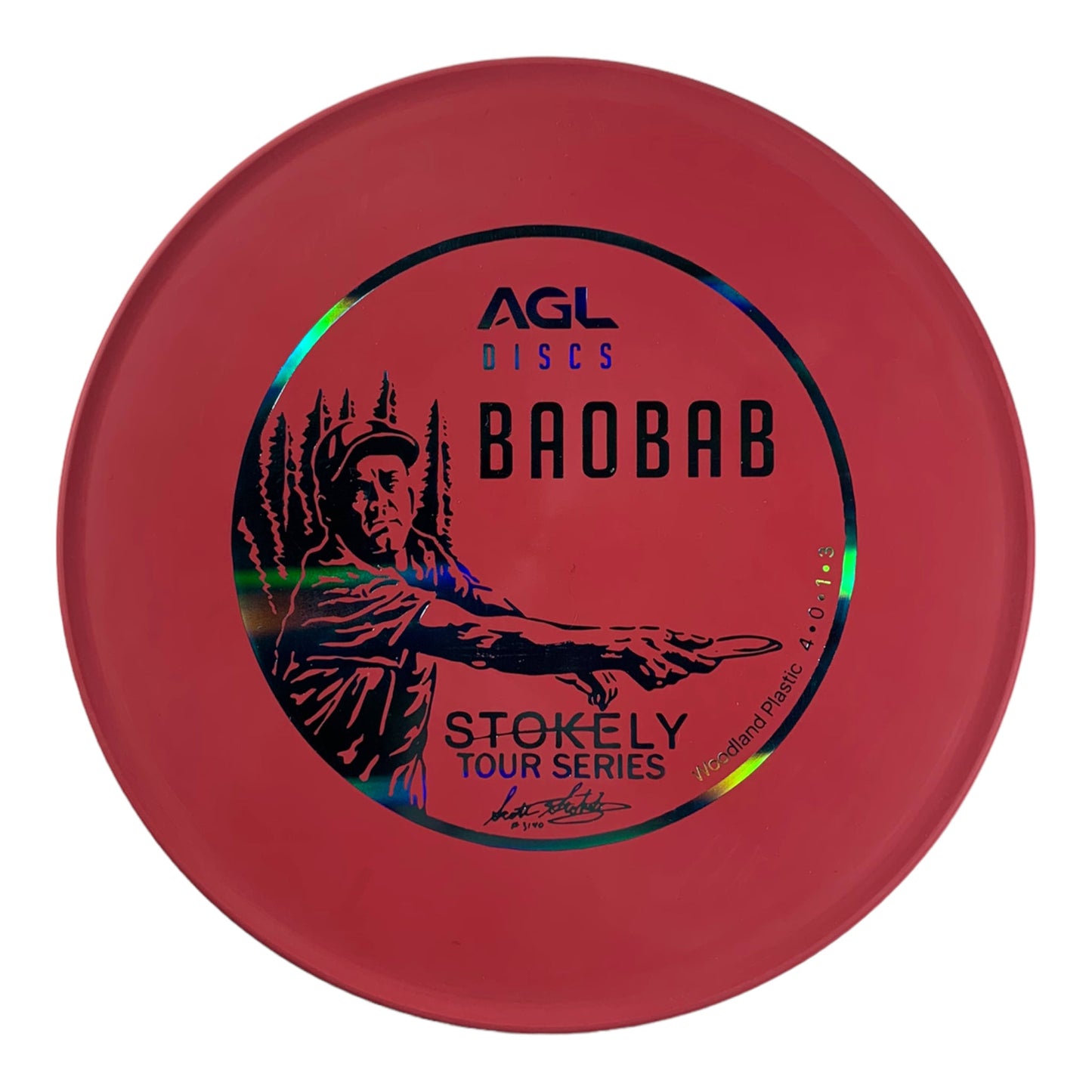 Above Ground Level Baobab | Woodland | Pink/Blue 175g (Scott Stokely) Disc Golf