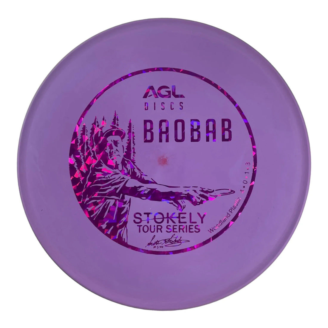 Above Ground Level Baobab | Woodland | Purple/Holo 176g (Scott Stokely) Disc Golf