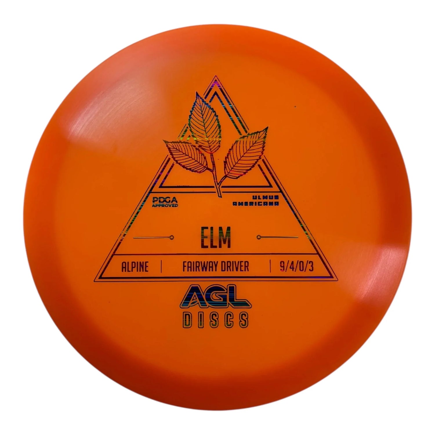 Above Ground Level Elm | Alpine | Orange/Rainbow 173g Disc Golf