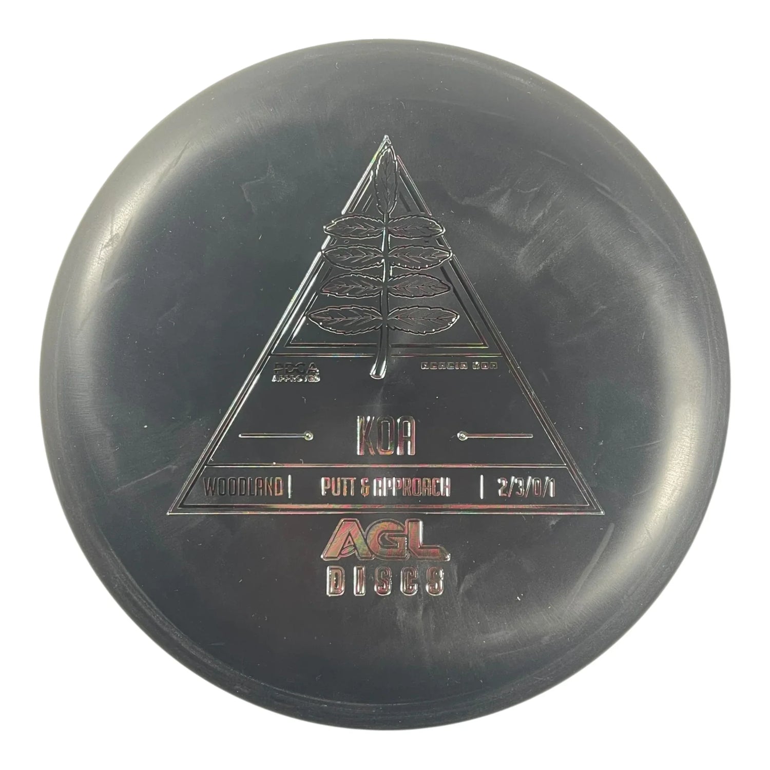 Above Ground Level Koa | Woodland | Black/Oil Slick 175g Disc Golf