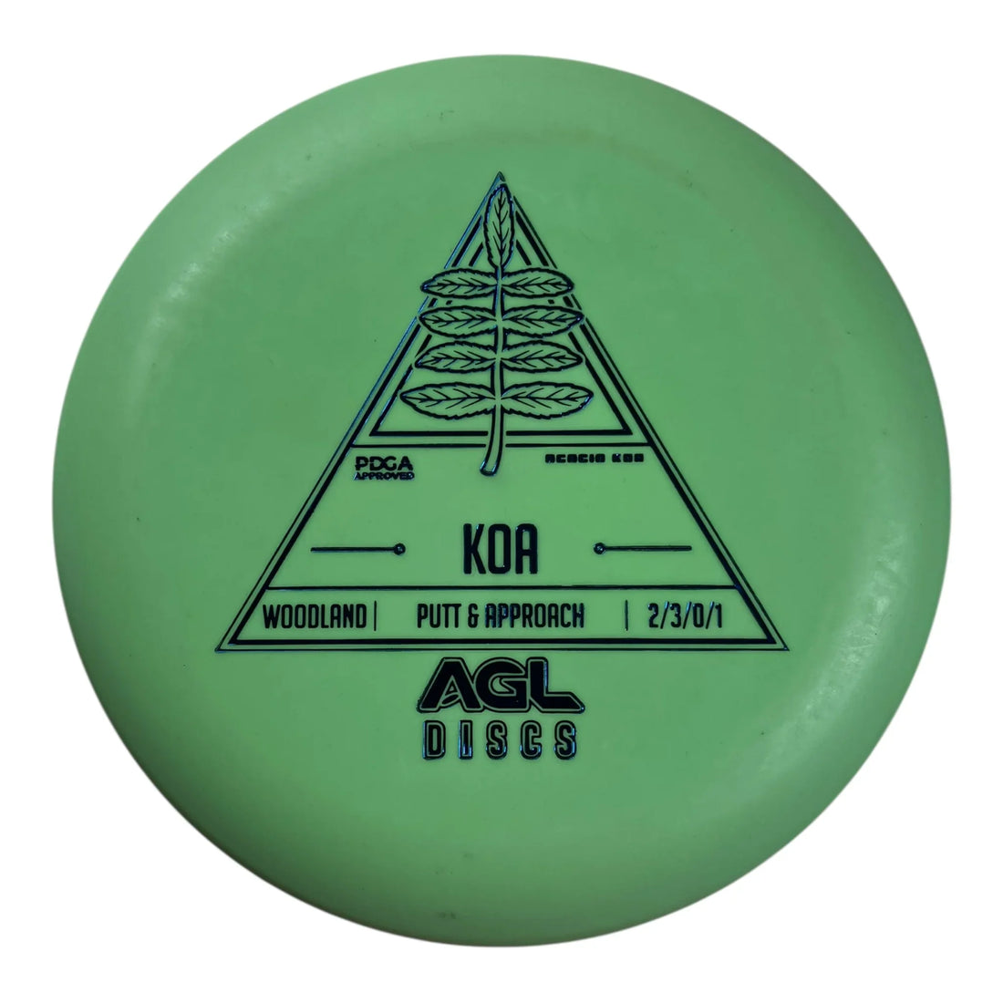 Above Ground Level Koa | Woodland | Green/Blue 175g Disc Golf