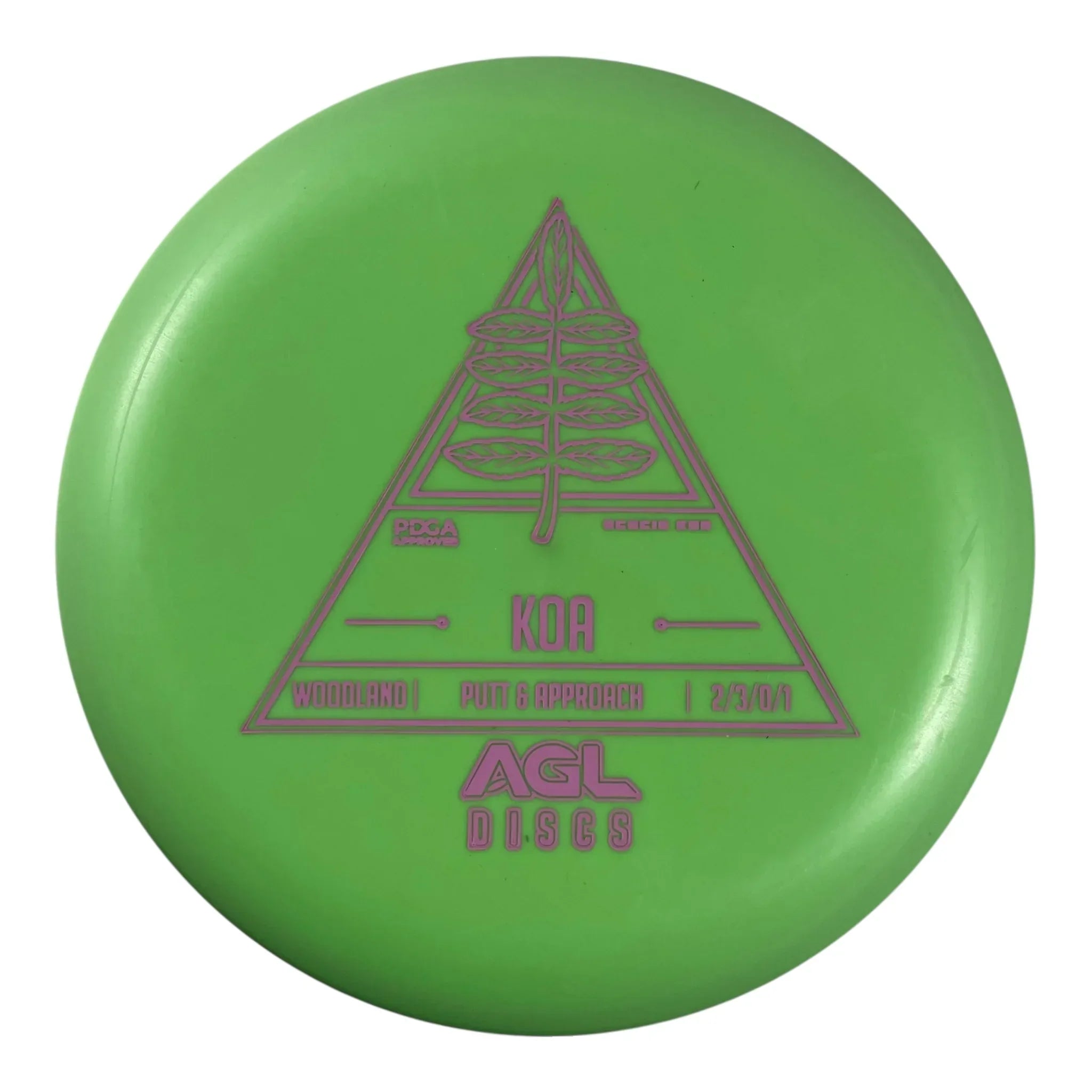 Above Ground Level Koa | Woodland | Green/Pink 172g Disc Golf
