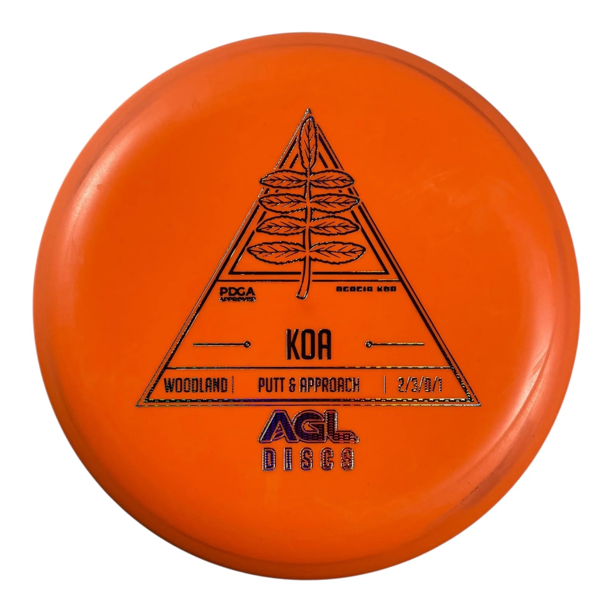 Above Ground Level Koa | Woodland | Orange/Holo 175g Disc Golf