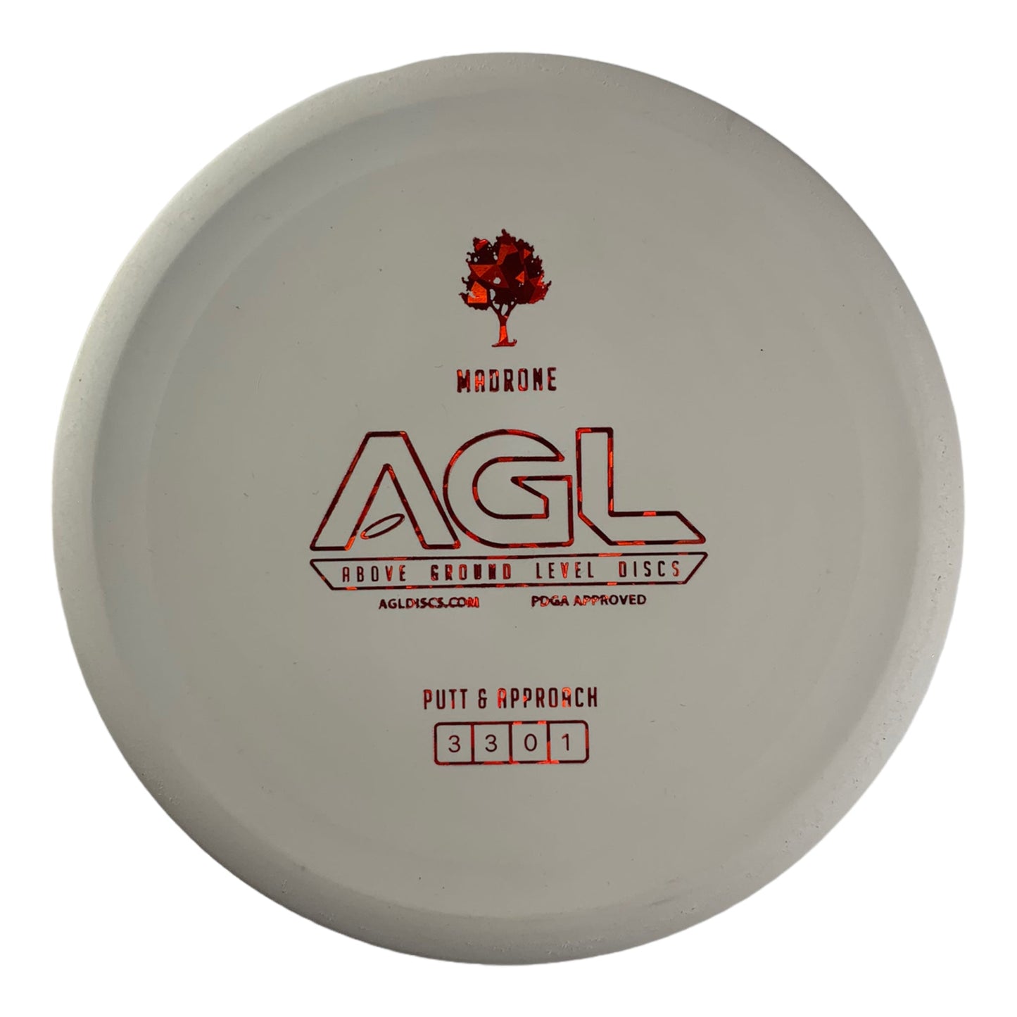 Above Ground Level Madrone | Woodland | White/Red 174g Disc Golf