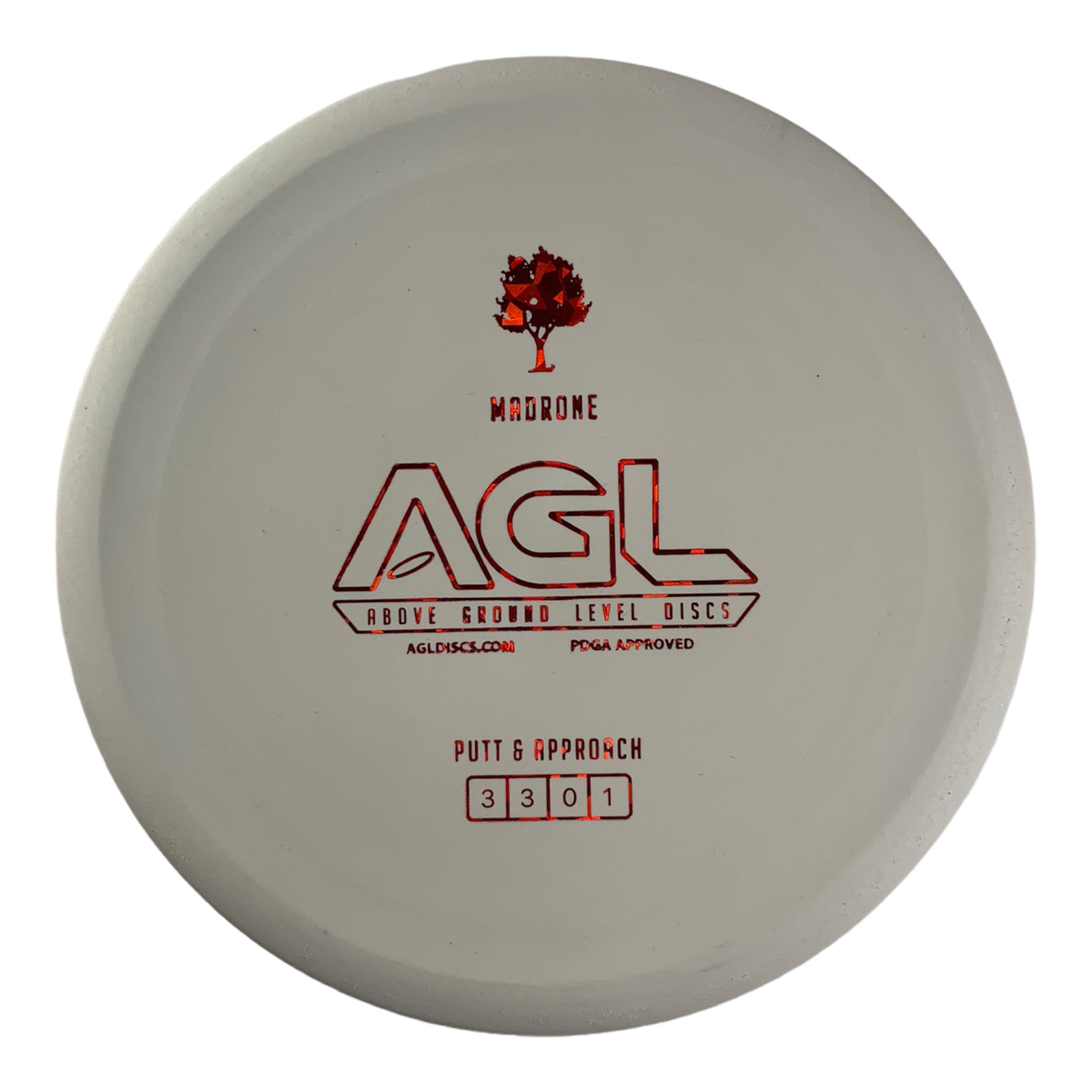 Above Ground Level Madrone | Woodland | White/Red 174g Disc Golf