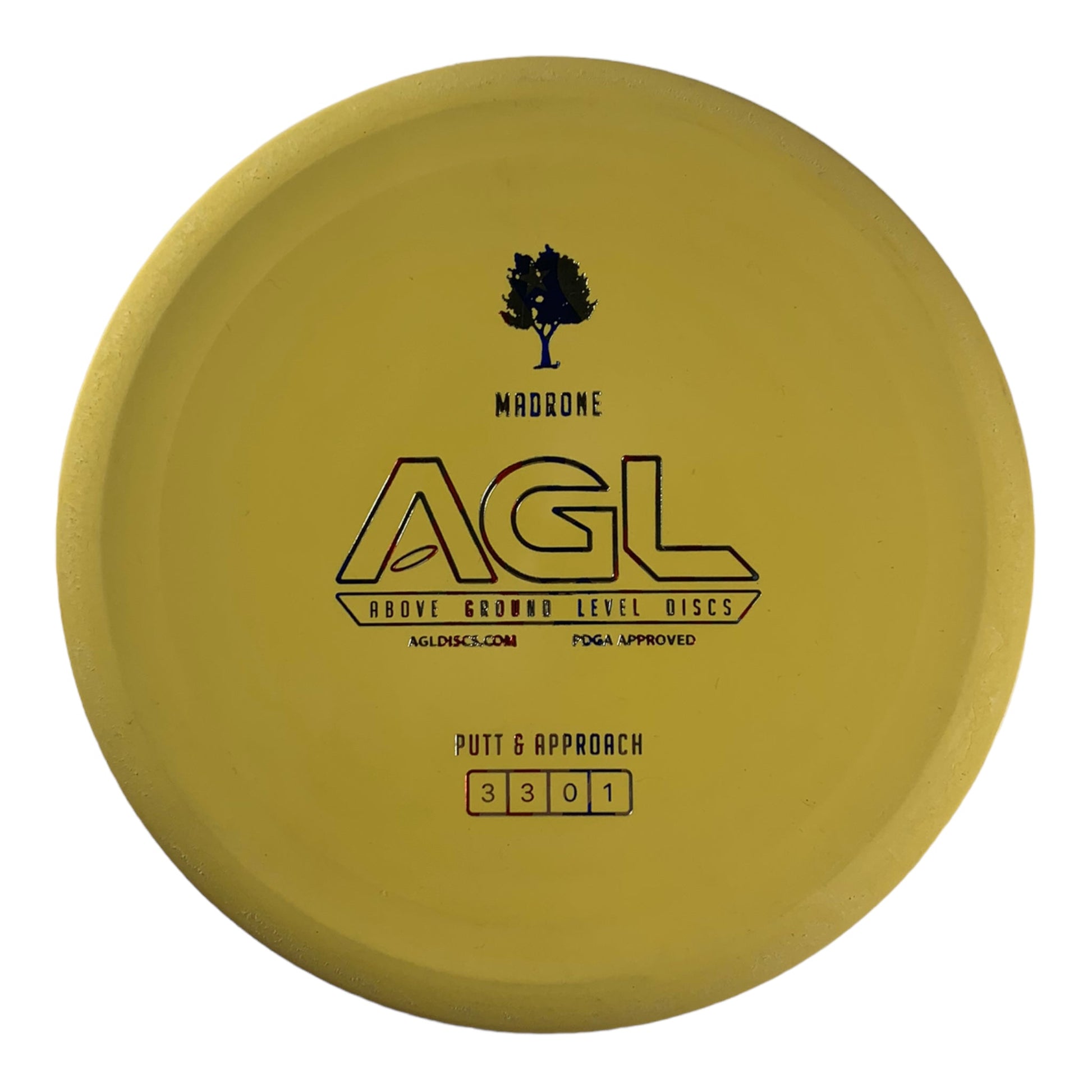 Above Ground Level Madrone | Woodland | Yellow/USA 174g Disc Golf