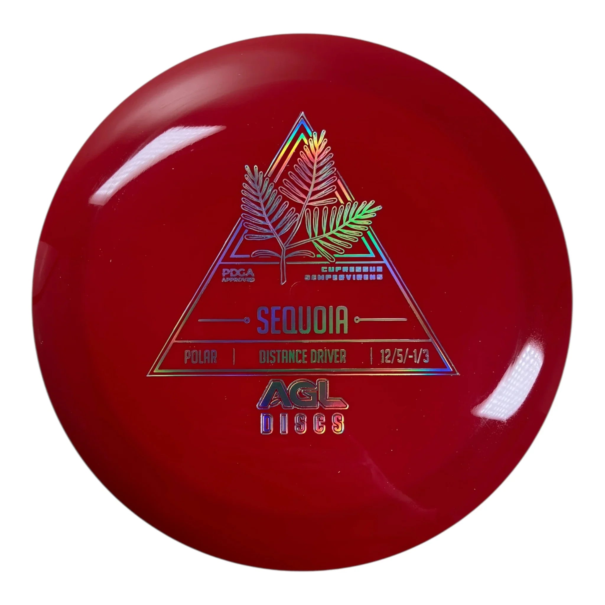 Above Ground Level Sequoia | Polar | Red/Holo 168-173g Disc Golf