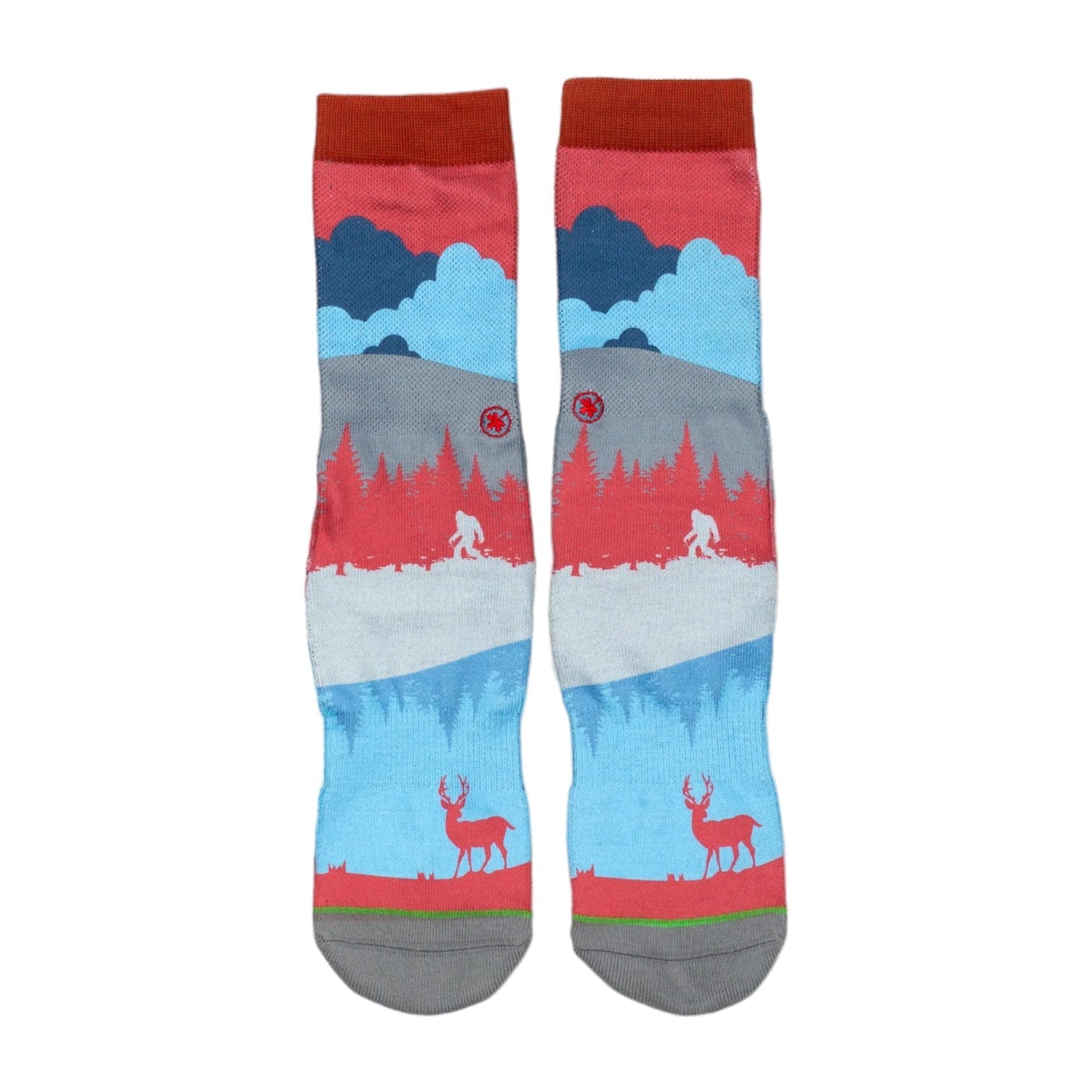 Arkansocks Arkansocks Nightfall Sock (Clay/Coastal Blue) Disc Golf