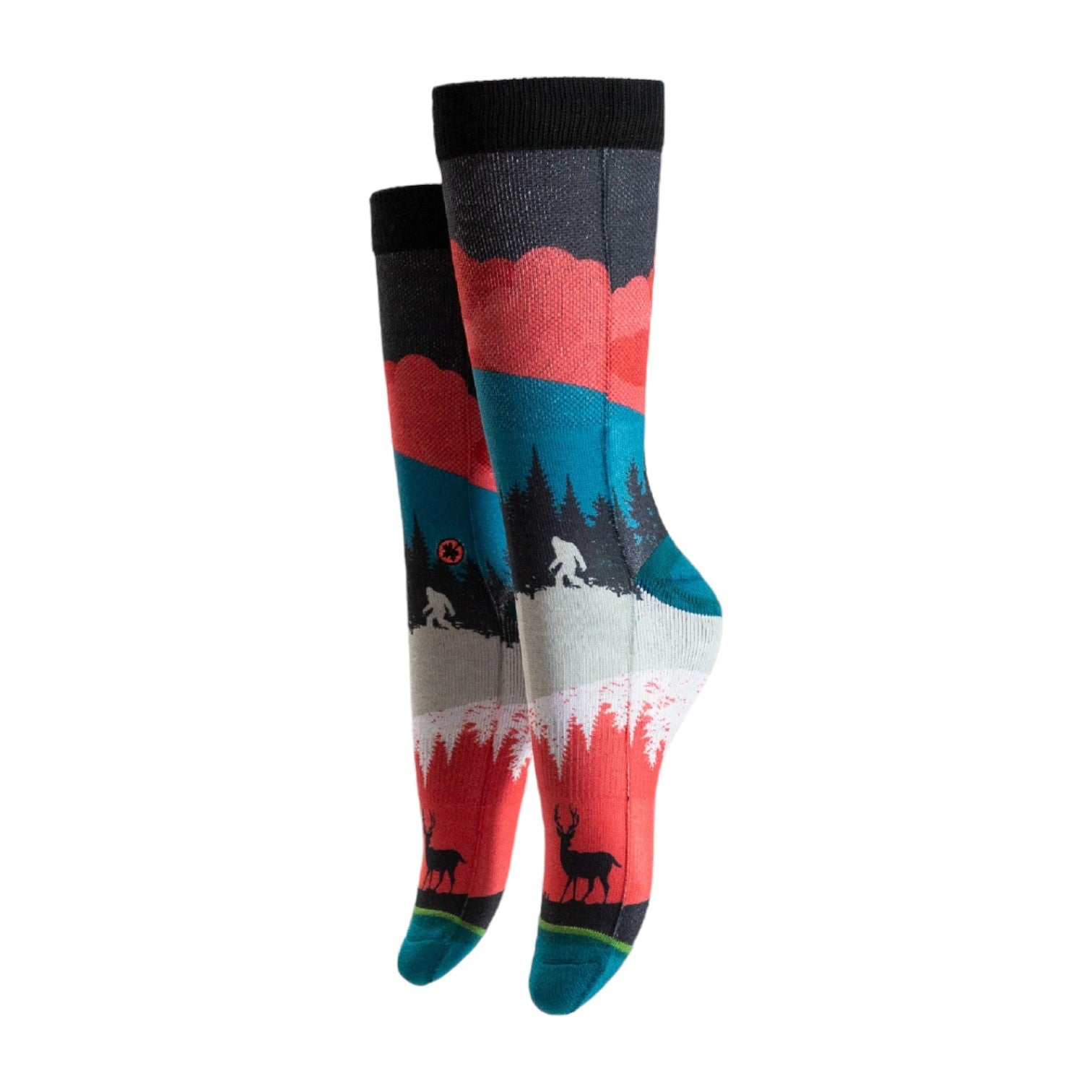 Arkansocks Arkansocks Nightfall Sock (Geode Teal/Crimson) Disc Golf