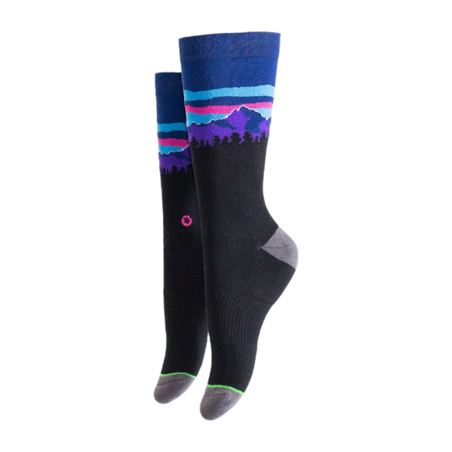 Arkansocks Arkansocks Pinnacle View Sock (Black/Violet) Disc Golf