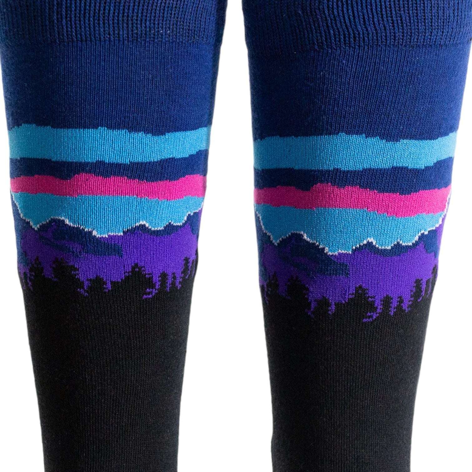 Arkansocks Arkansocks Pinnacle View Sock (Black/Violet) Disc Golf