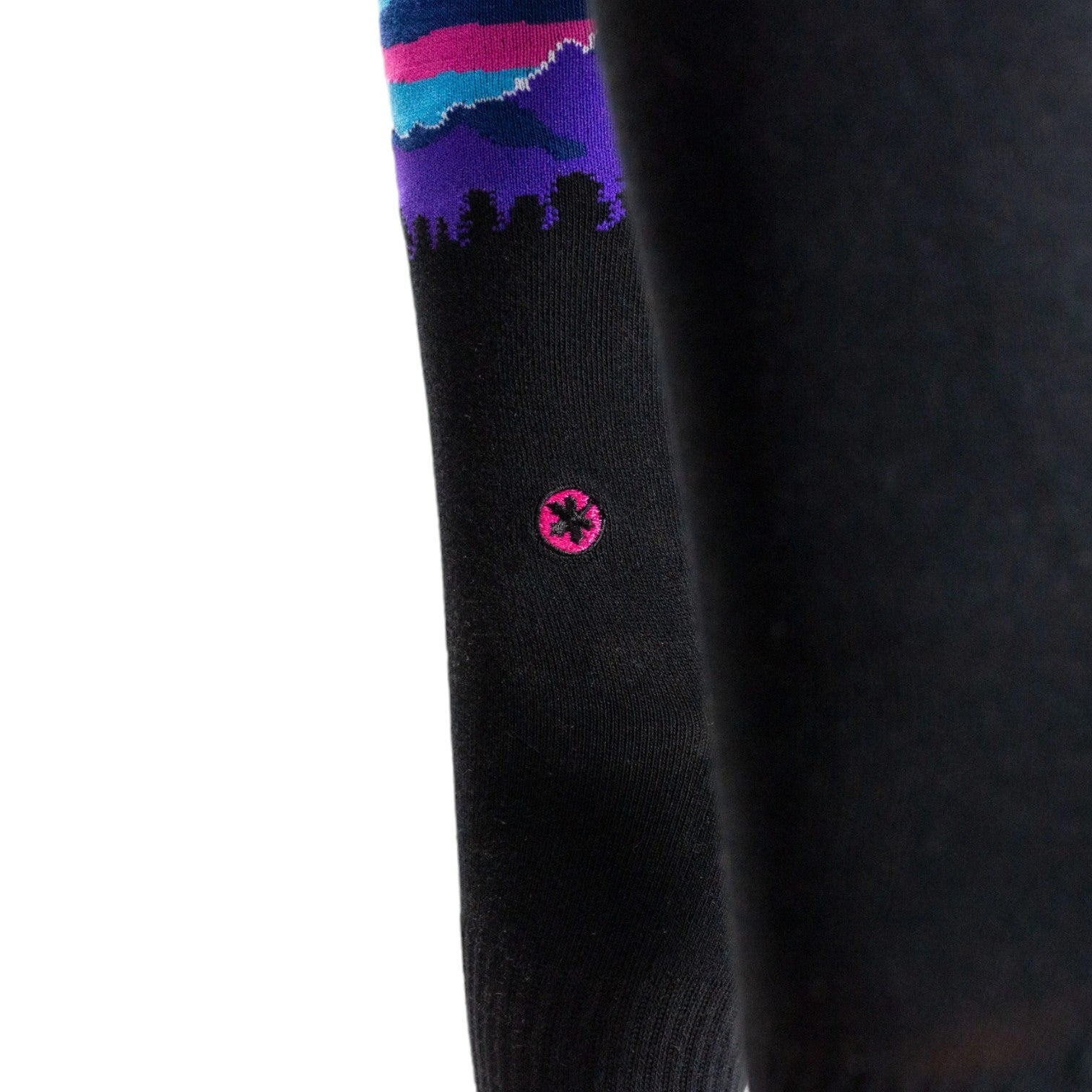 Arkansocks Arkansocks Pinnacle View Sock (Black/Violet) Disc Golf