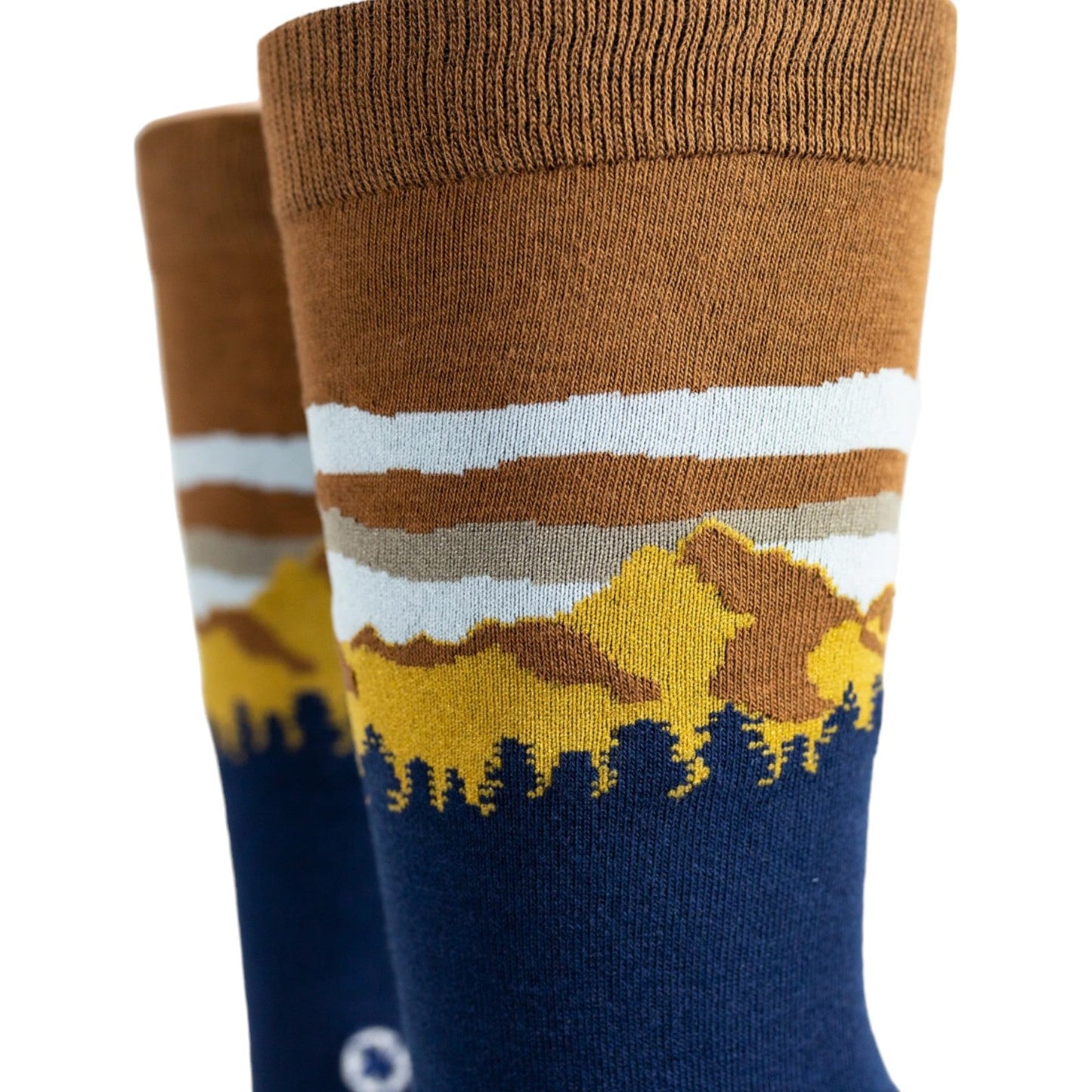 Arkansocks Arkansocks Pinnacle View Sock (Navy/Mud - Sky) Disc Golf