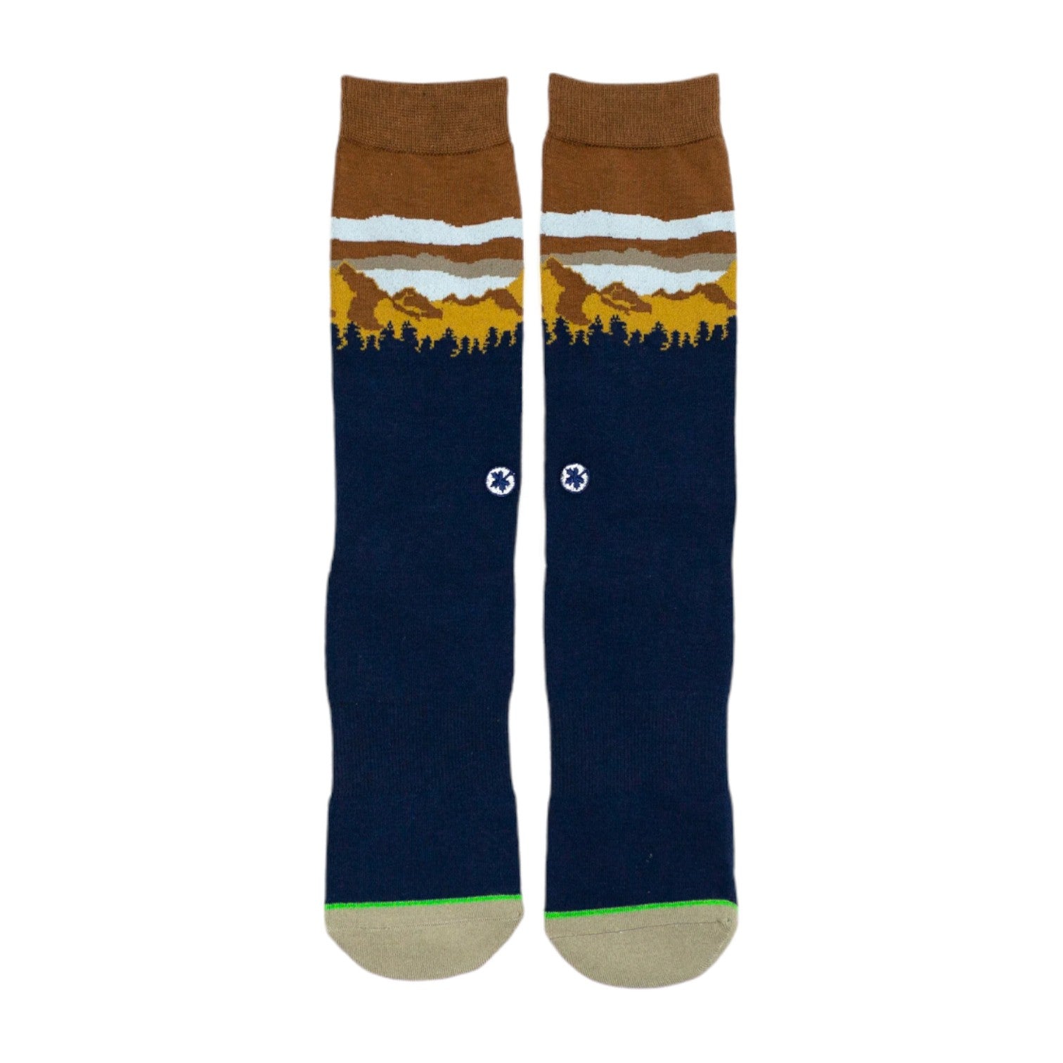 Arkansocks Arkansocks Pinnacle View Sock (Navy/Mud - Sky) Disc Golf