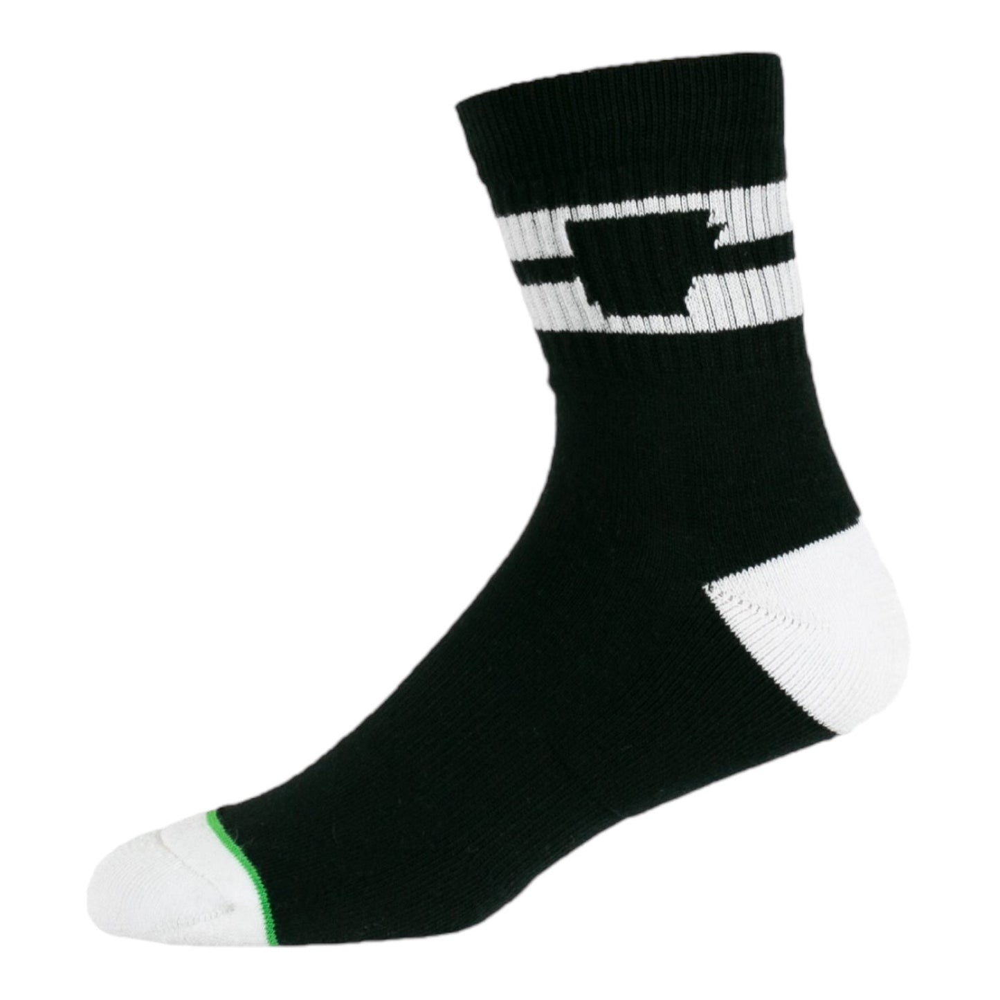 Arkansocks Arkansocks Tailgater Mid Sock (Black/White) Disc Golf