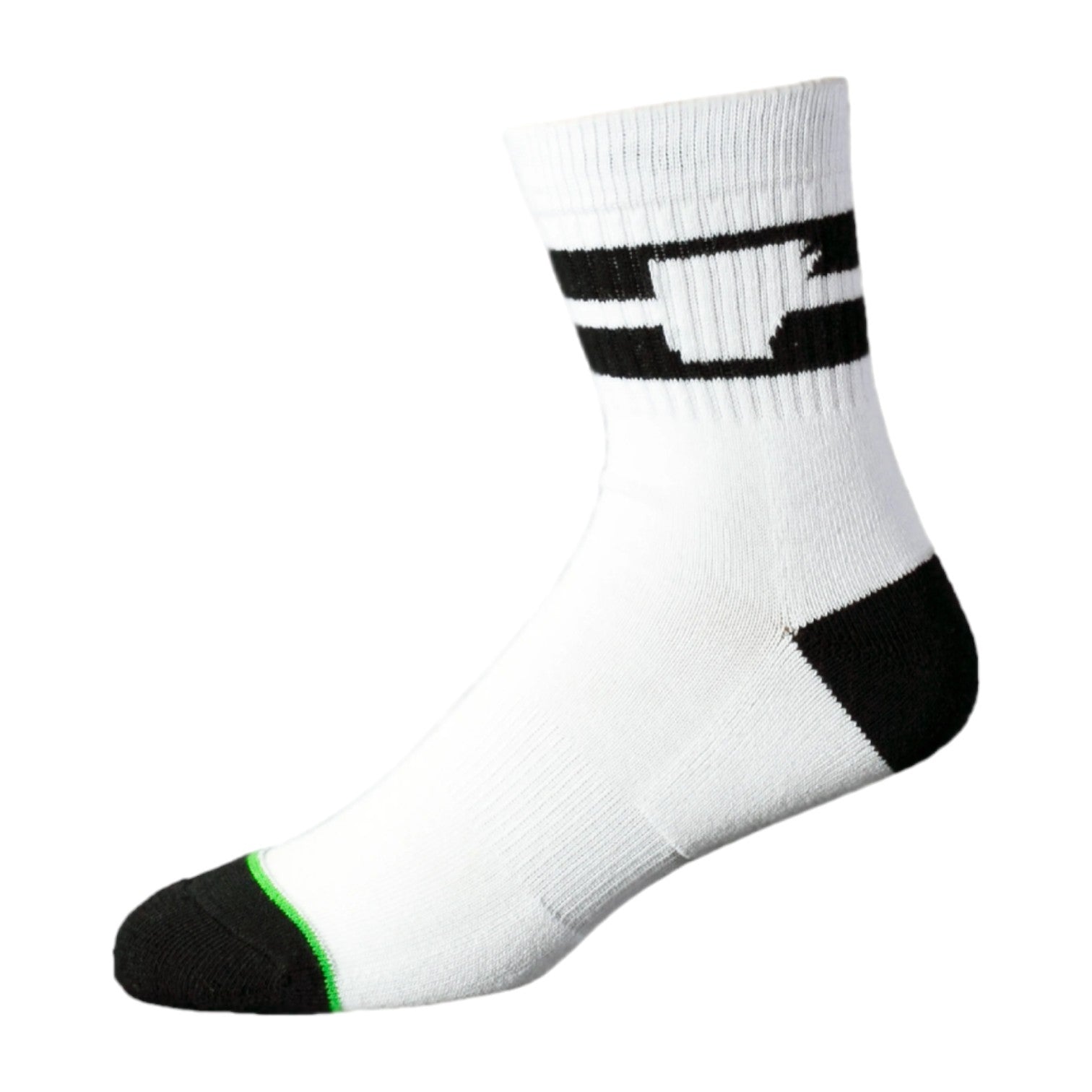 Arkansocks Arkansocks Tailgater Mid Sock (White/Black) Disc Golf