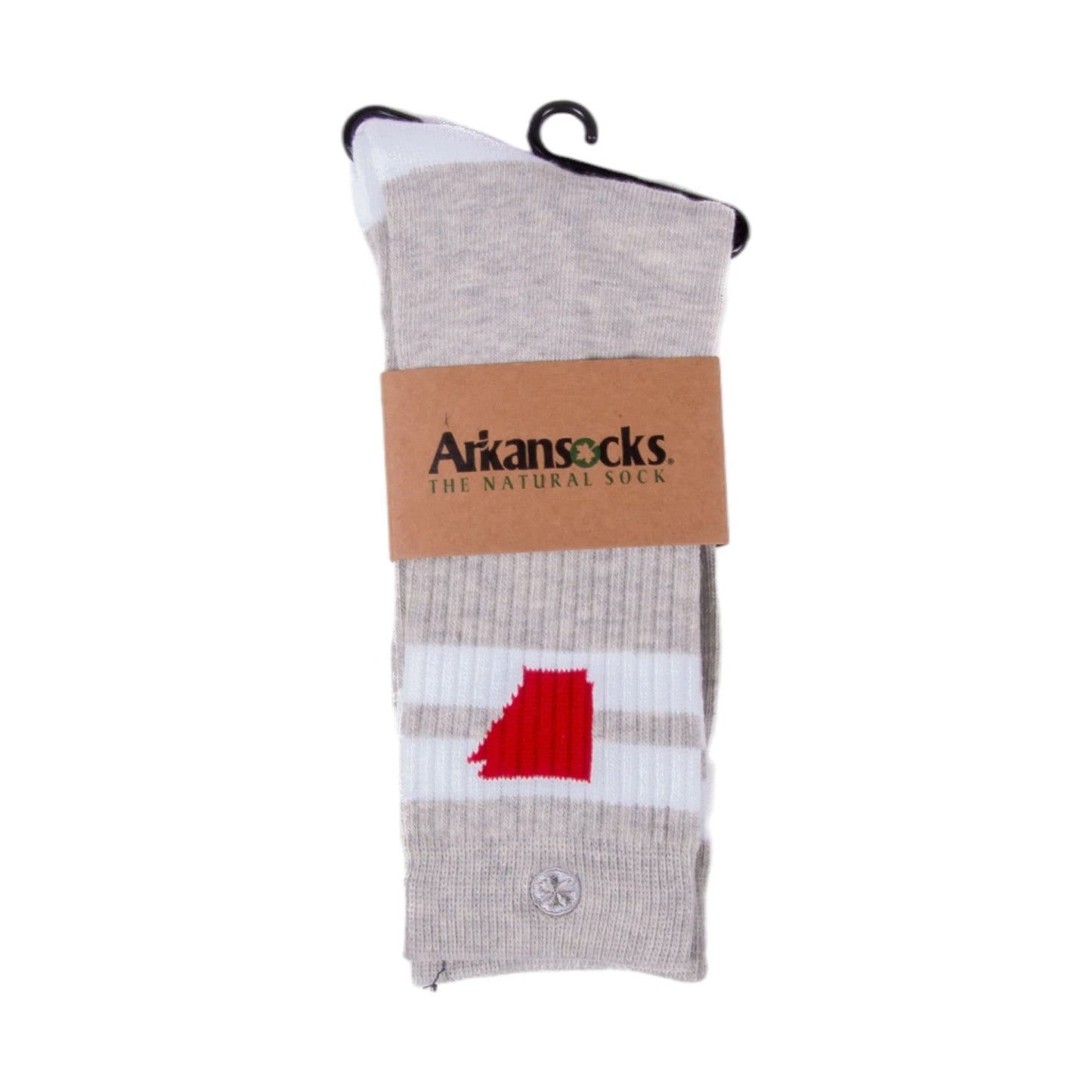 Arkansocks Arkansocks Tailgater Sock (Ash Heather/Red) Disc Golf