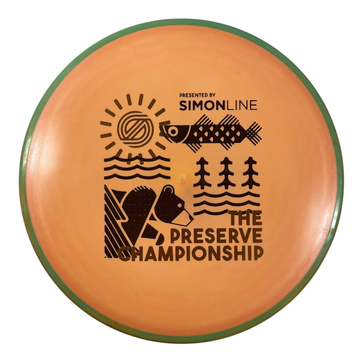 Axiom Discs Balance | Fission | Orange/Green 166g (Preserve - Simon Lizotte) Disc Golf