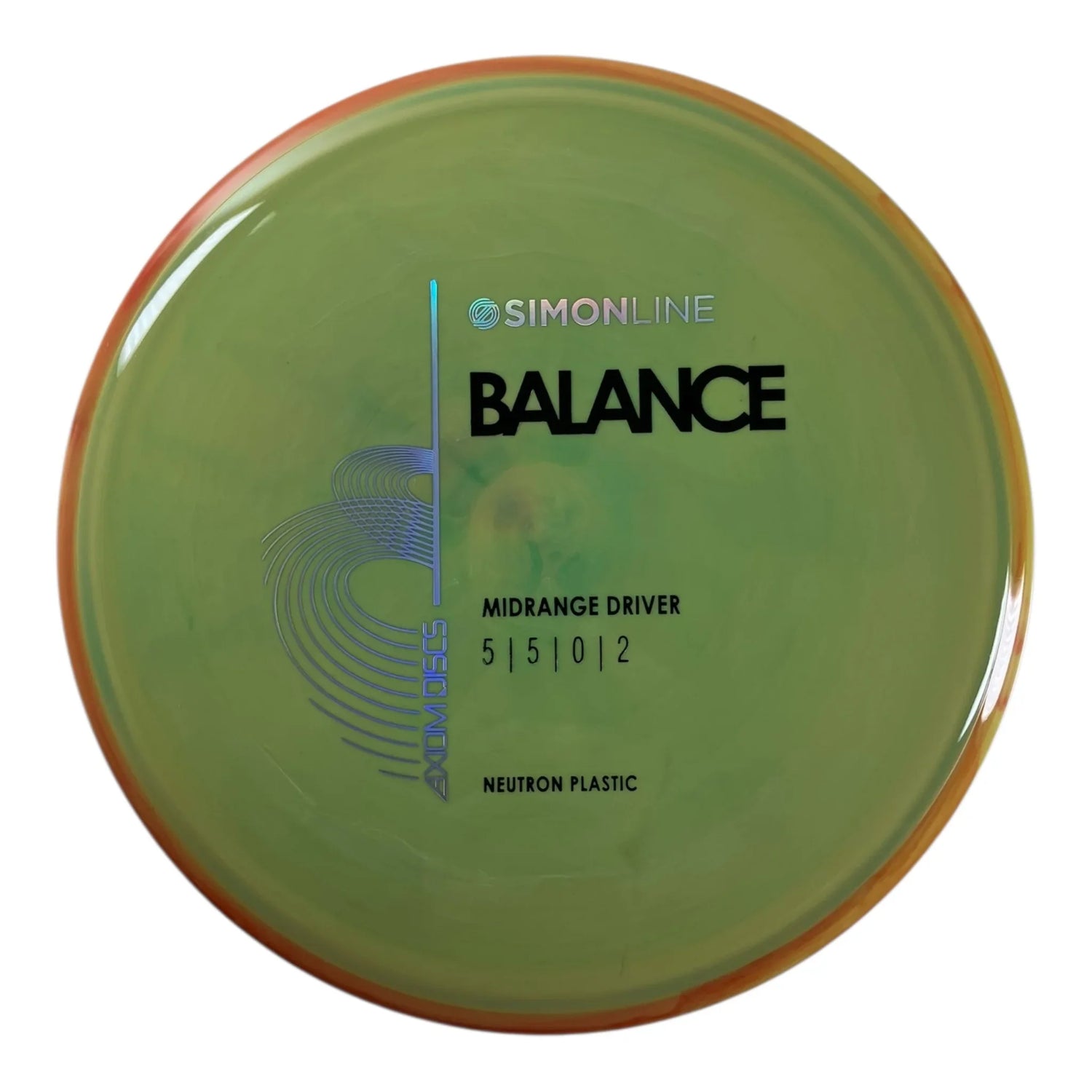 Axiom Discs Balance | Neutron | Green/Orange 167g (Simon Lizotte) Disc Golf