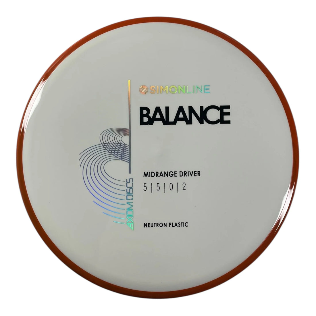 Axiom Discs Balance | Neutron | White/Orange 168g (Simon Lizotte) Disc Golf