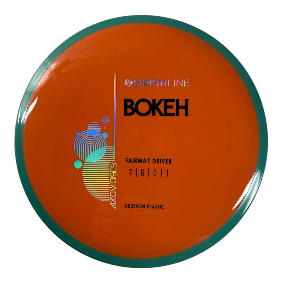 Axiom Discs Bokeh | Neutron | Orange/Teal 168g Disc Golf