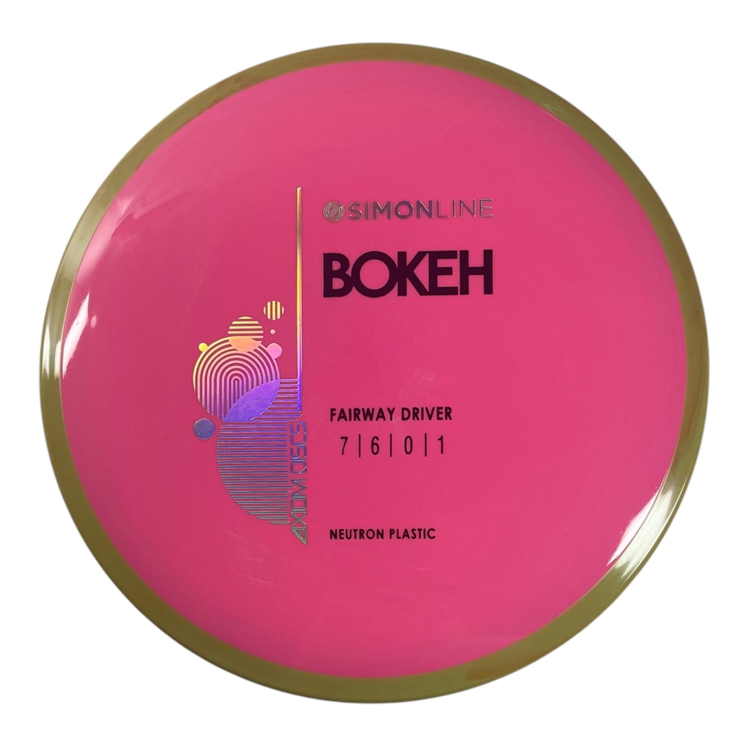 Axiom Discs Bokeh | Neutron | Pink/Yellow 175g Disc Golf