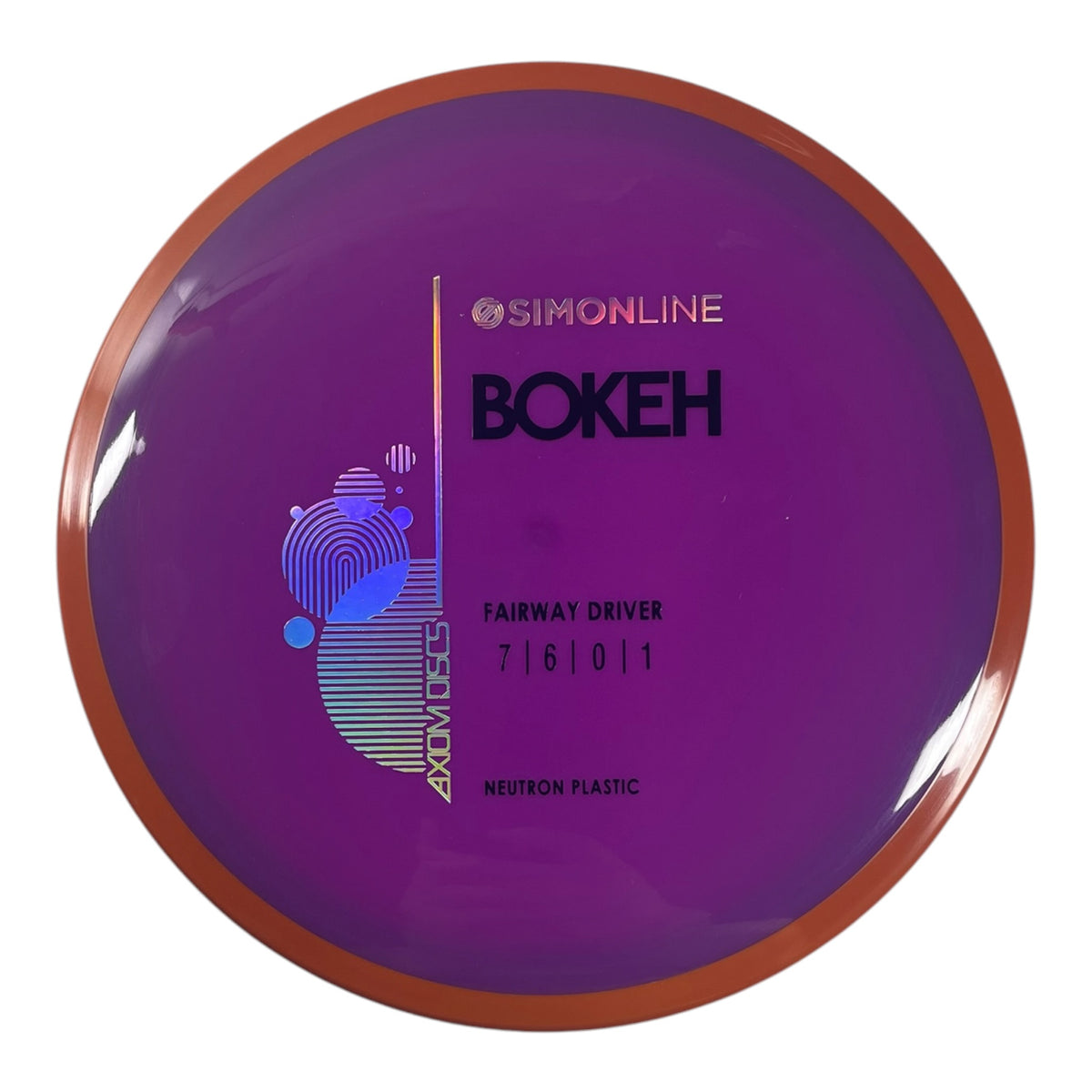 Axiom Discs Bokeh | Neutron | Purple/Orange 173g Disc Golf